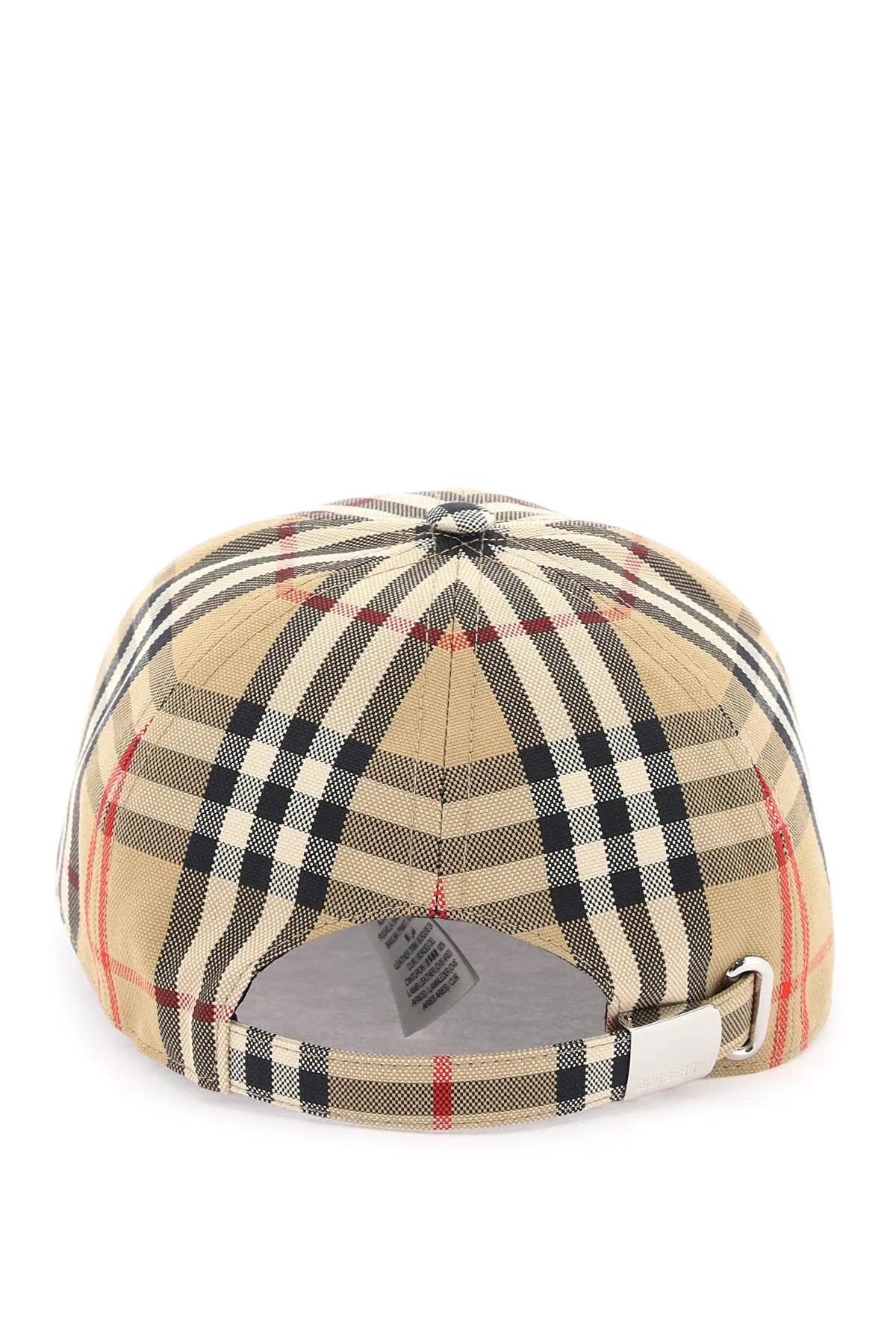 Burberry check print baseball cap