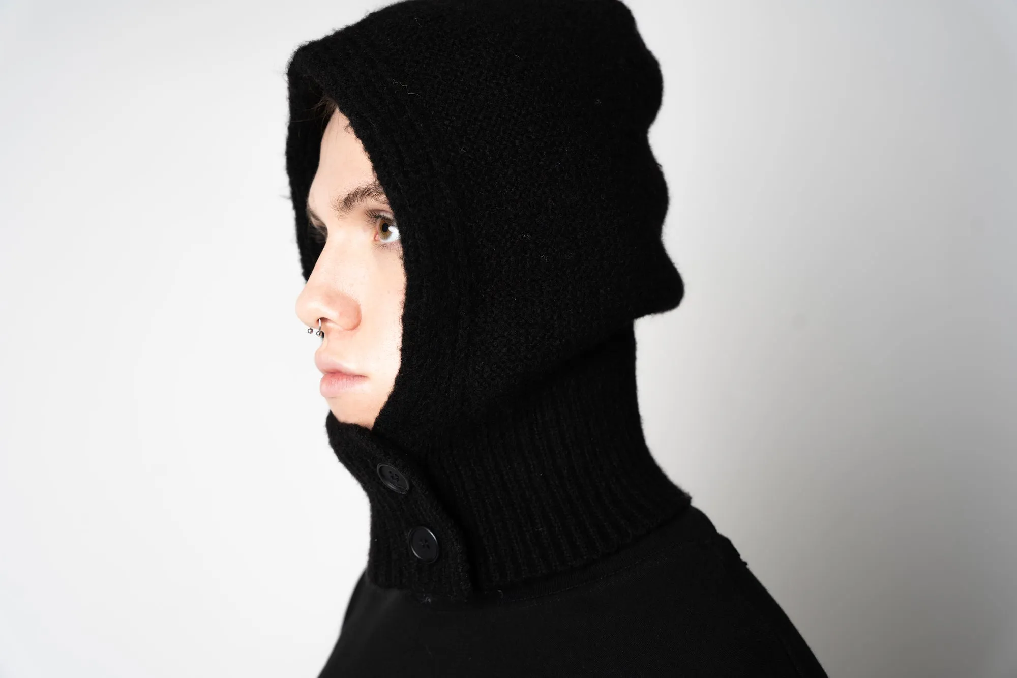 Button Balaclava Black