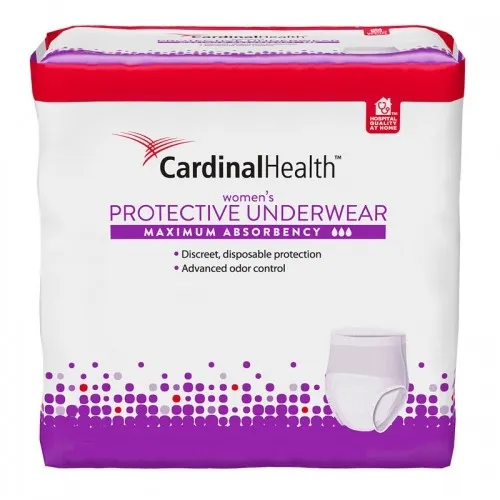 Cardinal Health Women's Maximum Absorbency Protective Underwear, X-Large Fits 58"-68" Waist (14), 14 Count