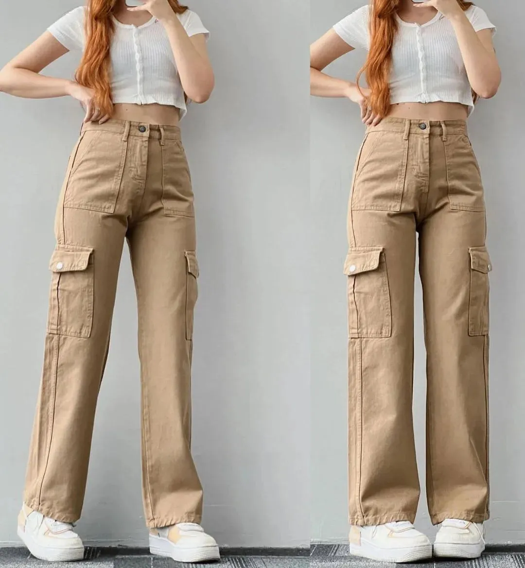 Casual Wide Leg Streetwear Pants with Pockets