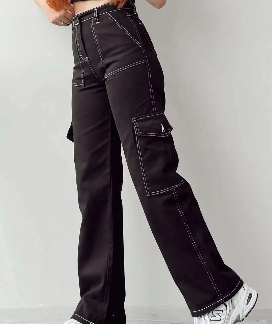 Casual Wide Leg Streetwear Pants with Pockets