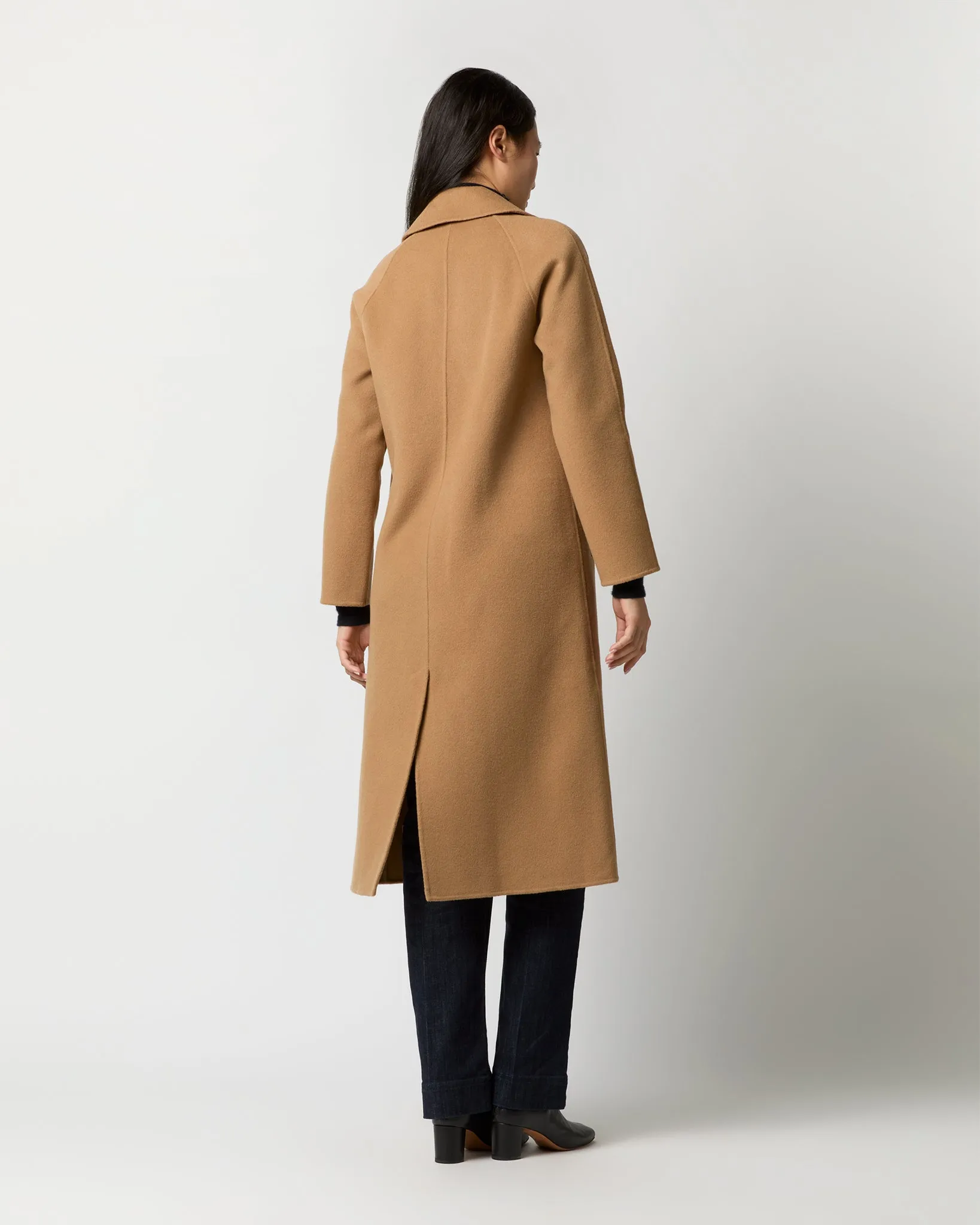 Caterina Coat in Camel Double-Faced Melton