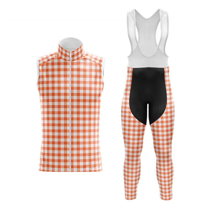 Checkered (Coral) Club Cycling Kit