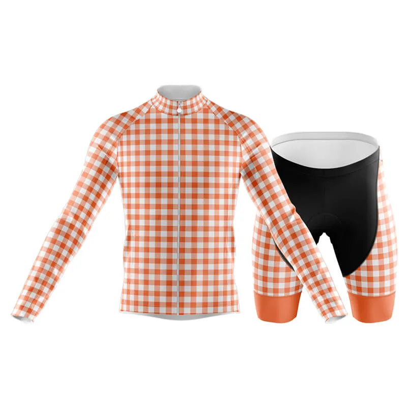 Checkered (Coral) Club Cycling Kit