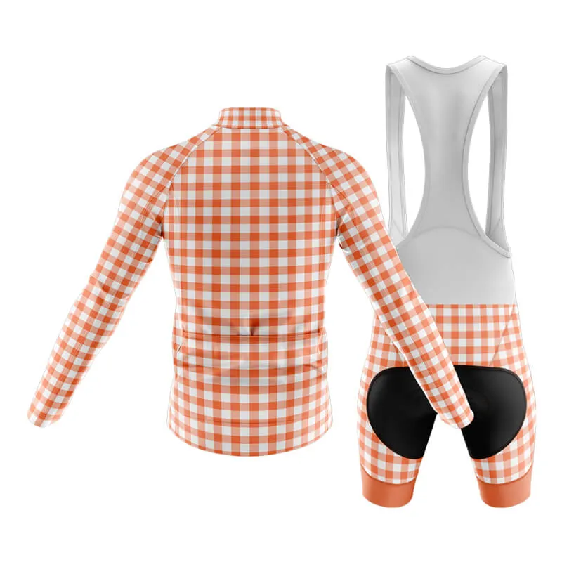 Checkered (Coral) Club Cycling Kit