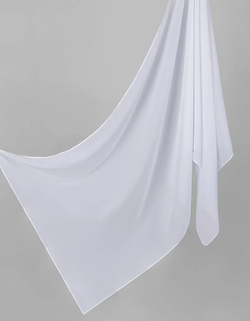 Chiffon Shawl - Shades of White