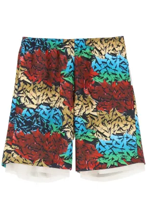 Children of the discordance all-over graffiti print shorts