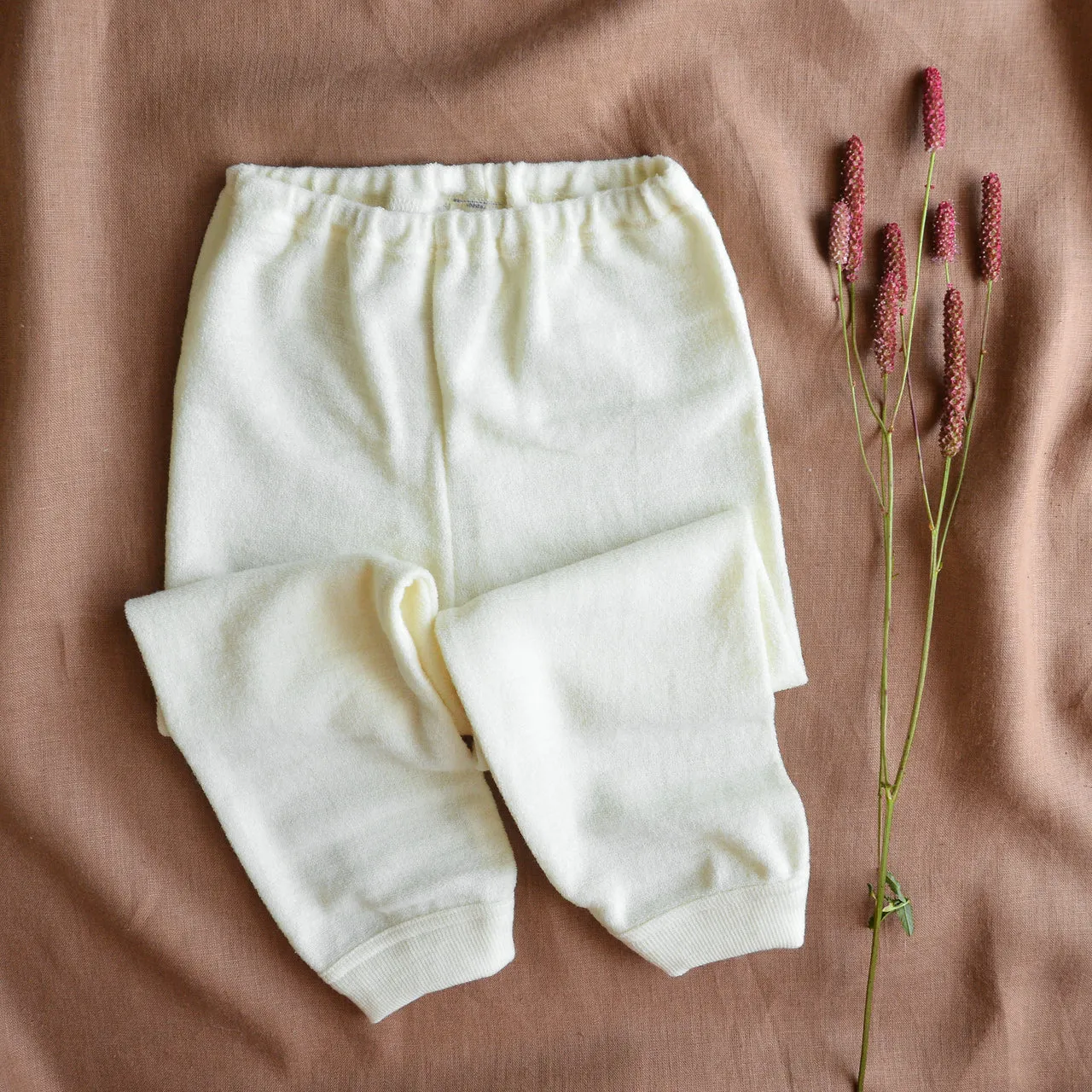 Child's PJ SET - 100% Organic Merino Terry - Natural (1-12y)