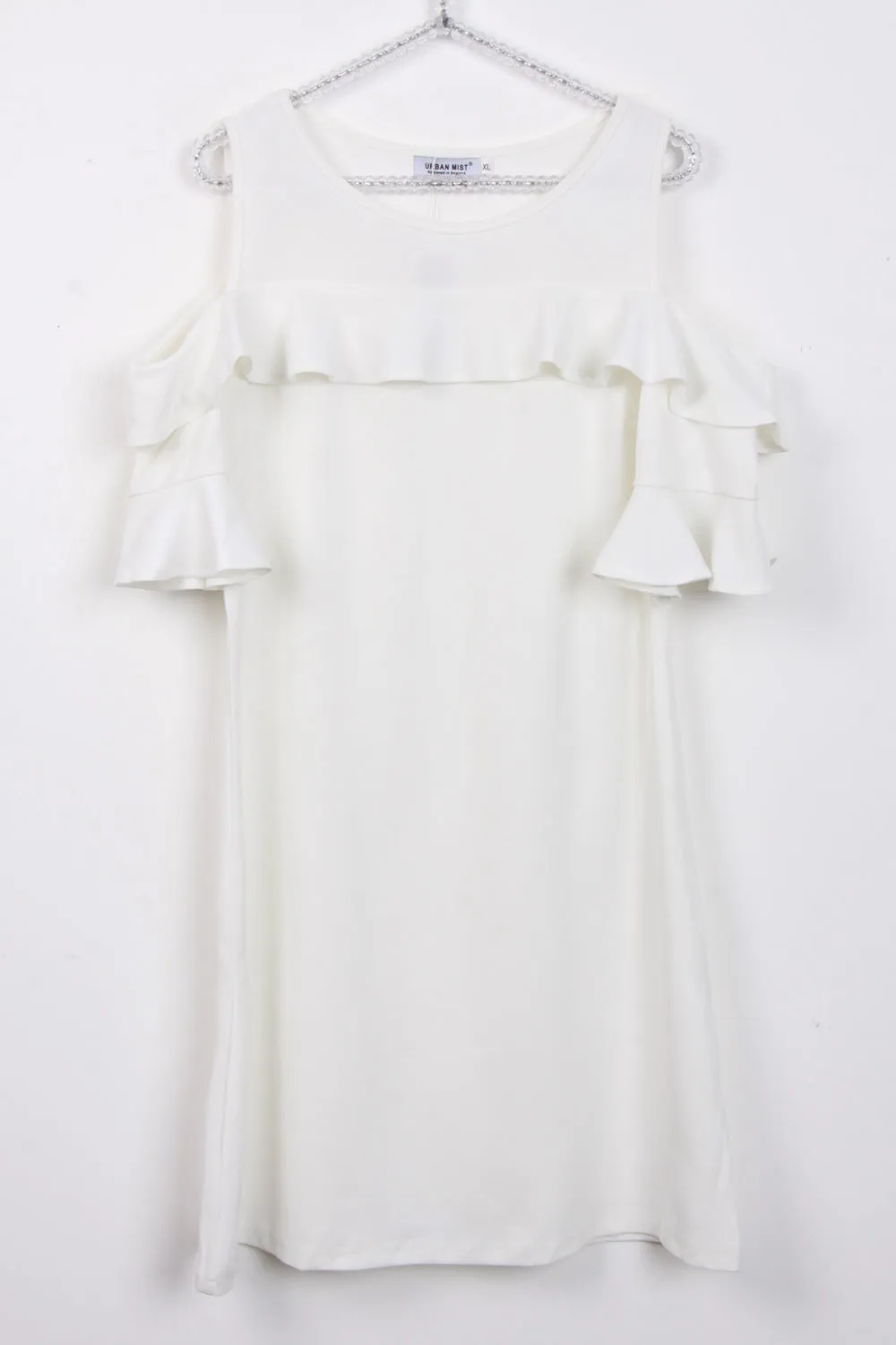 Cold Shoulder Frill Dress