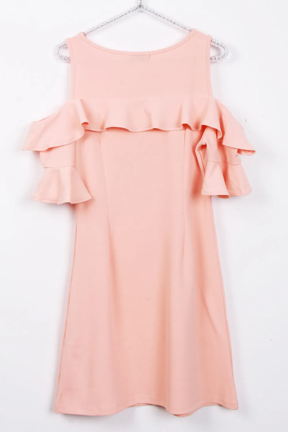 Cold Shoulder Frill Dress