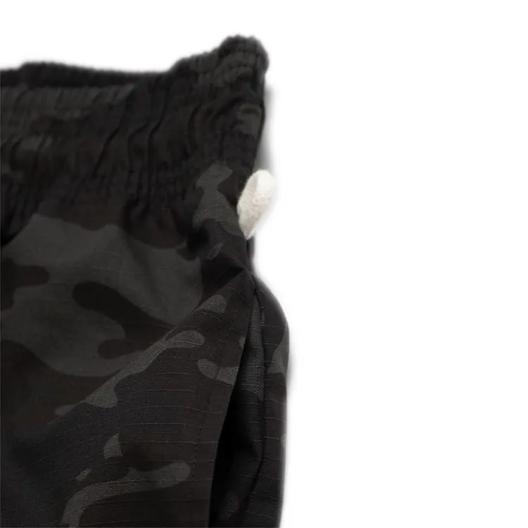 Cookman Chef Pants - Ripstop : Woodland Camo Black