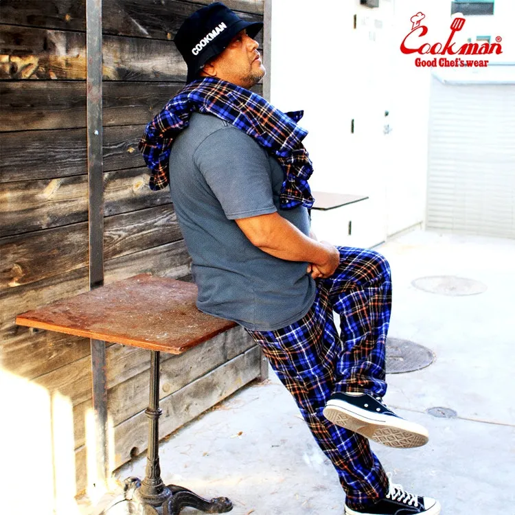 Cookman Chef Pants - Woolmix Tartan : Scottish Navy