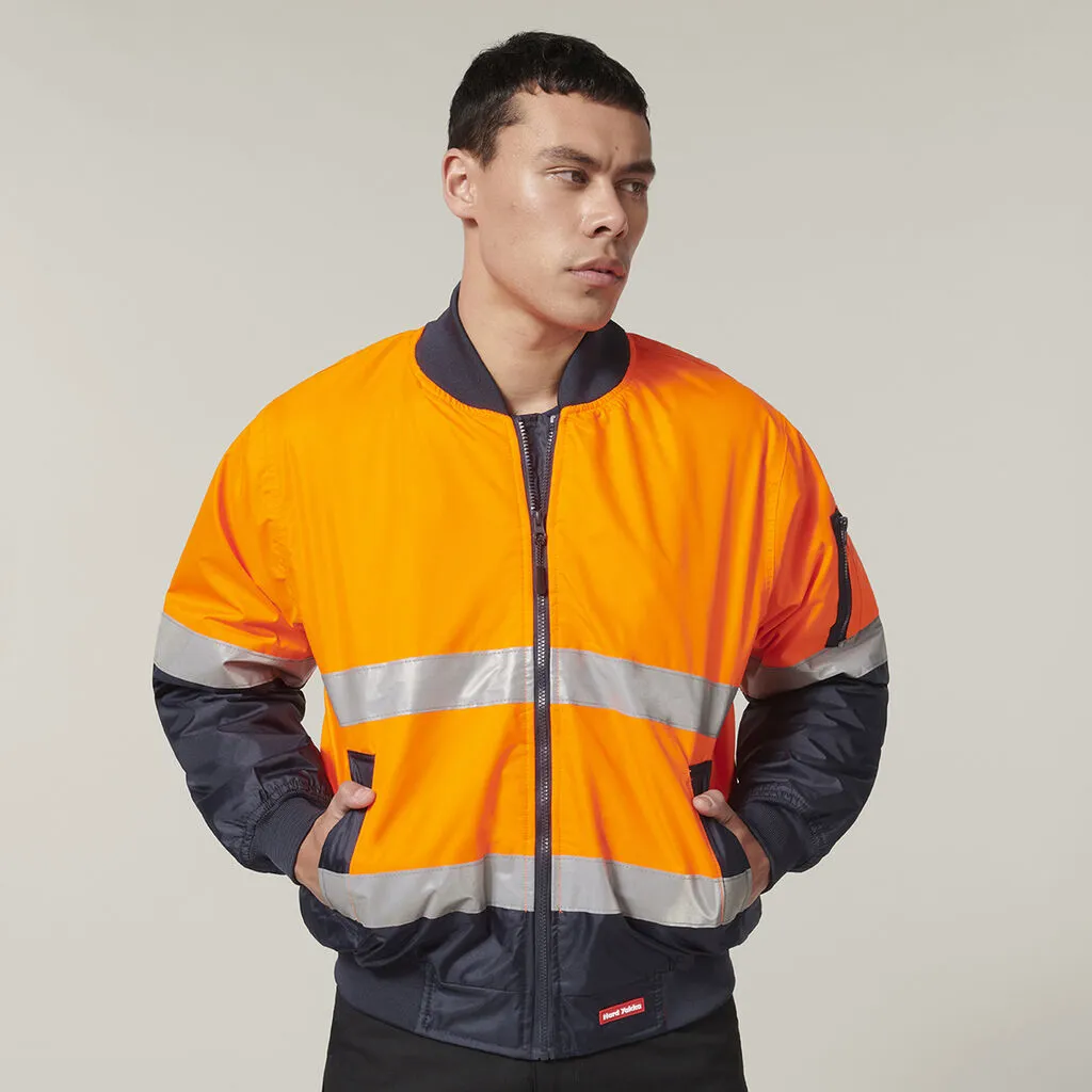 Core Hi-Vis 2 Tone Taped Waterproof Bomber Jacket - Y06675