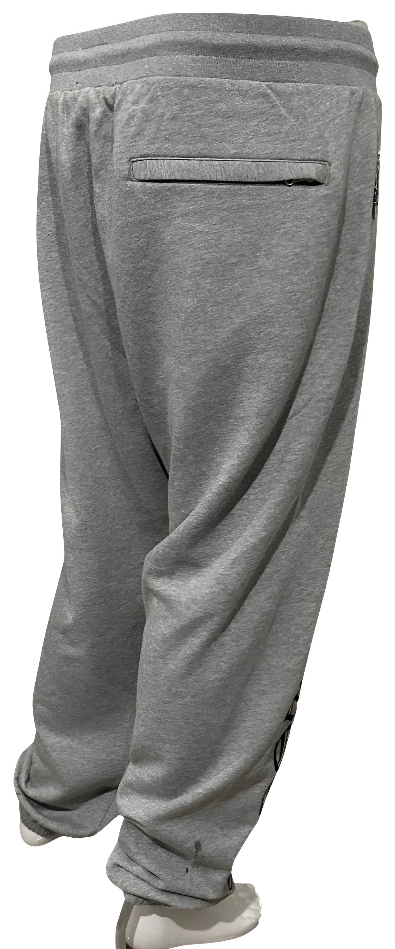 ^CROOKS & CASTLES^ (GREY) ~PU GOTHIC~ LUXURY JOGGER SWEATPANTS