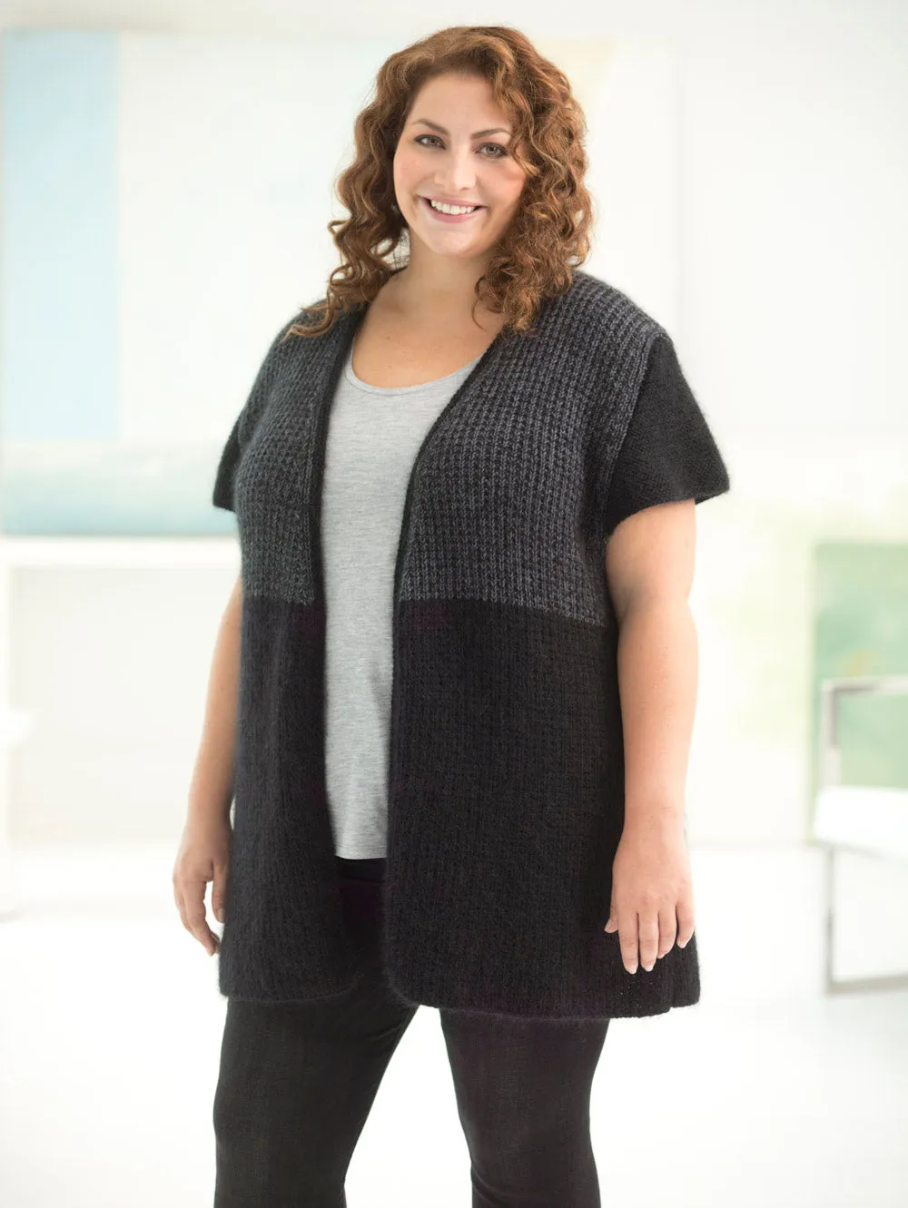 Curvy Girl® Urban Color Vest (Knit)