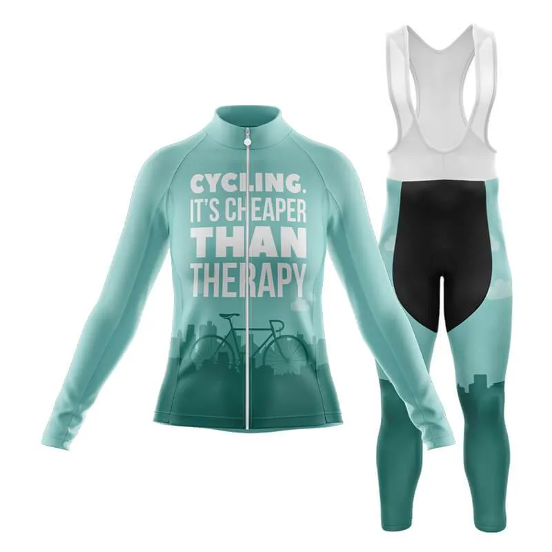 Cycling. It's Cheaper Than Therapy (V1) Club Cycling Kit