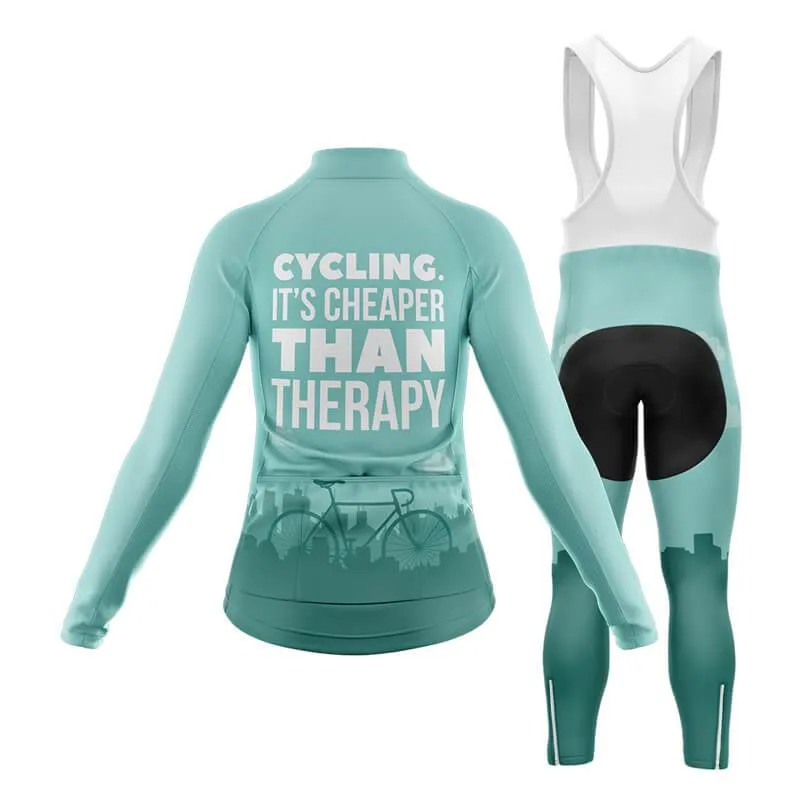 Cycling. It's Cheaper Than Therapy (V1) Club Cycling Kit