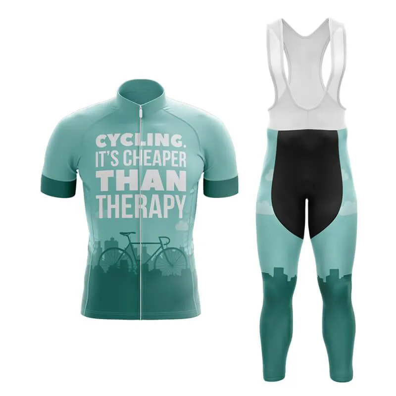 Cycling. It's Cheaper Than Therapy (V1) Club Cycling Kit