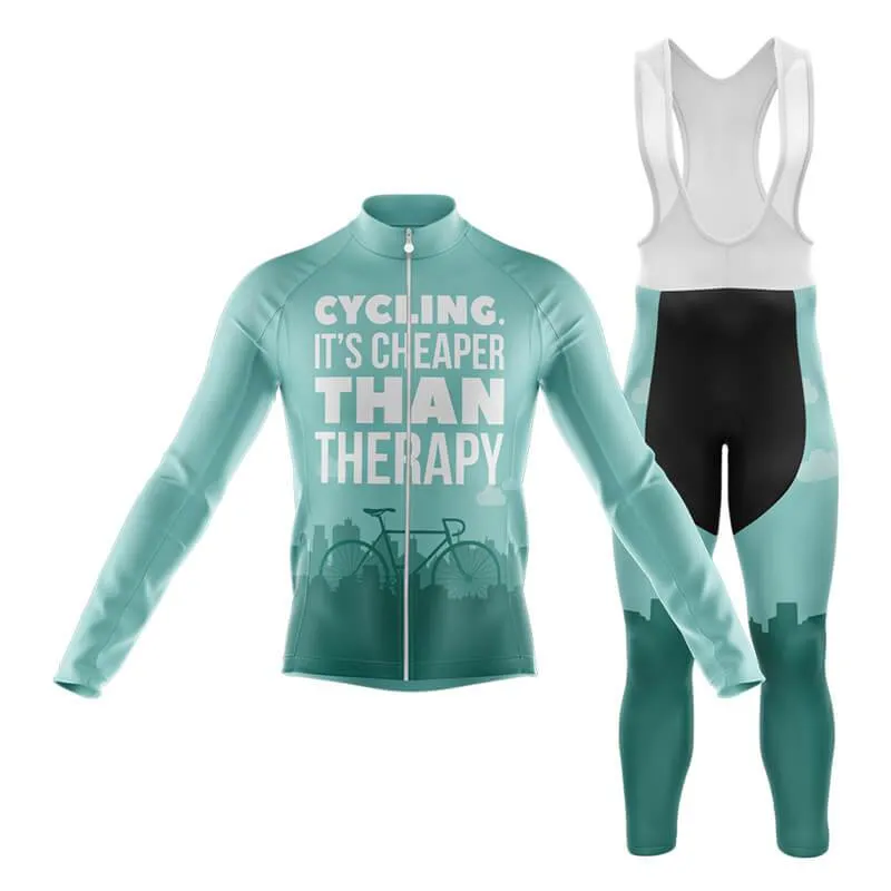 Cycling. It's Cheaper Than Therapy (V1) Club Cycling Kit