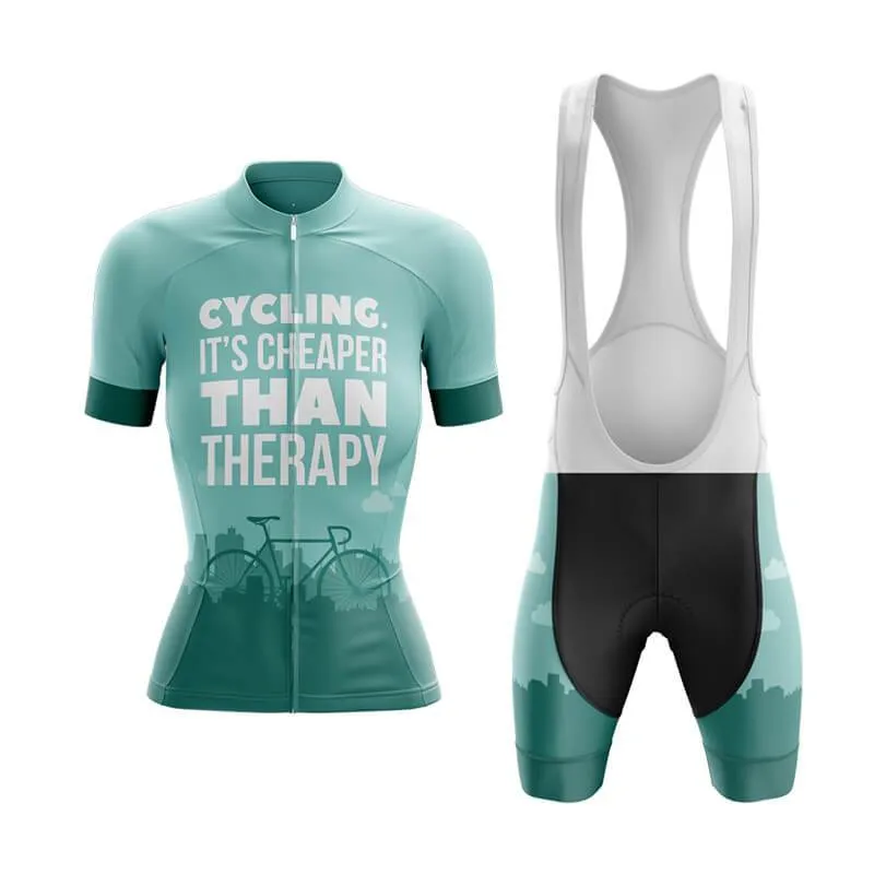 Cycling. It's Cheaper Than Therapy (V1) Club Cycling Kit