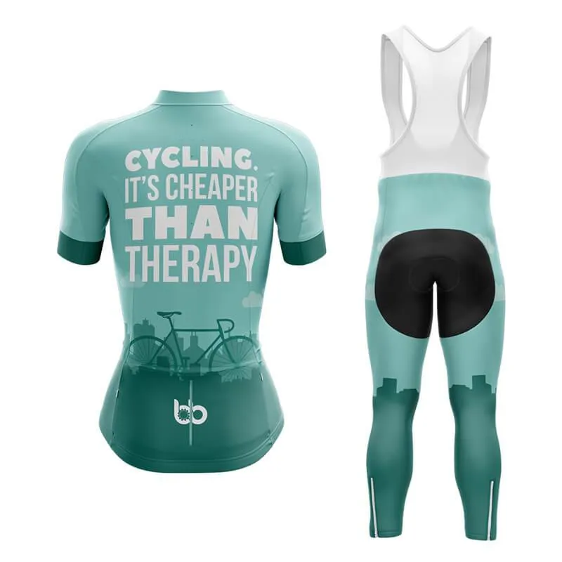 Cycling. It's Cheaper Than Therapy (V1) Club Cycling Kit