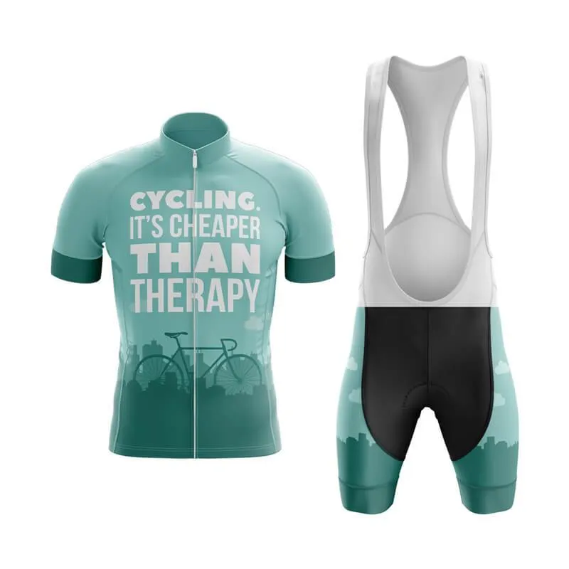 Cycling. It's Cheaper Than Therapy (V1) Club Cycling Kit