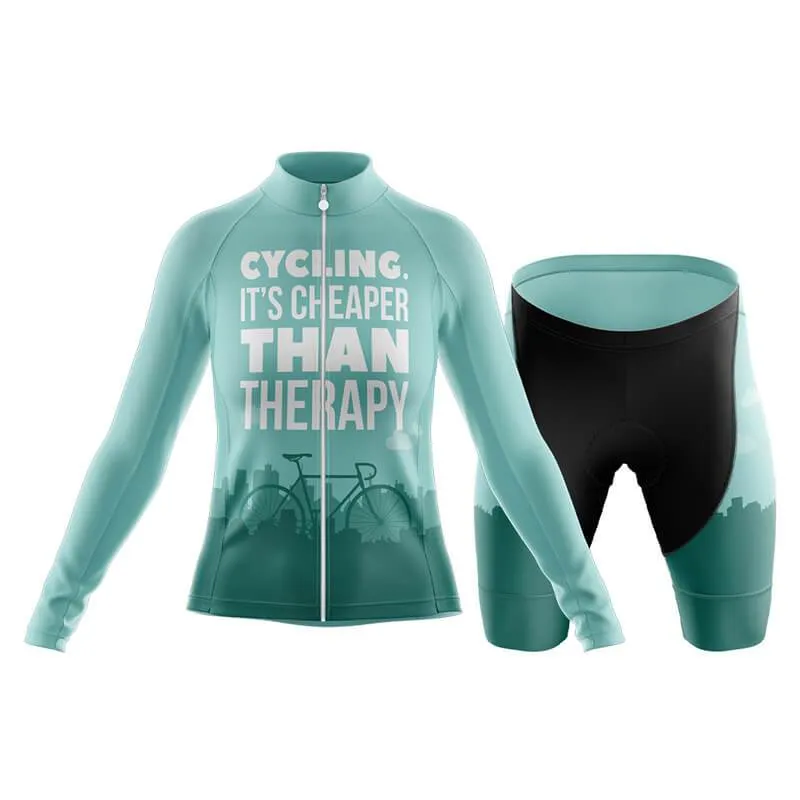 Cycling. It's Cheaper Than Therapy (V1) Club Cycling Kit