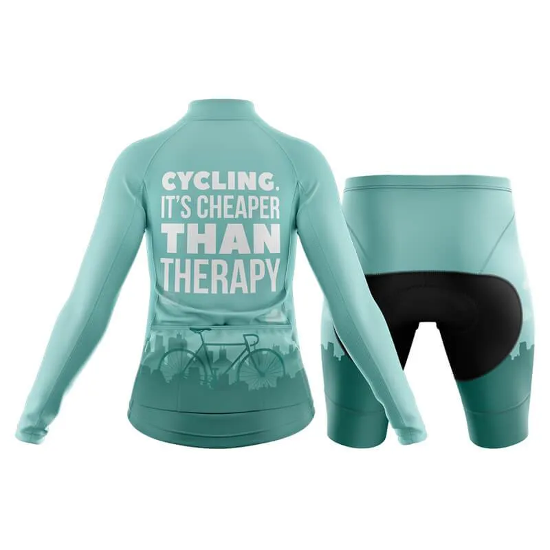 Cycling. It's Cheaper Than Therapy (V1) Club Cycling Kit