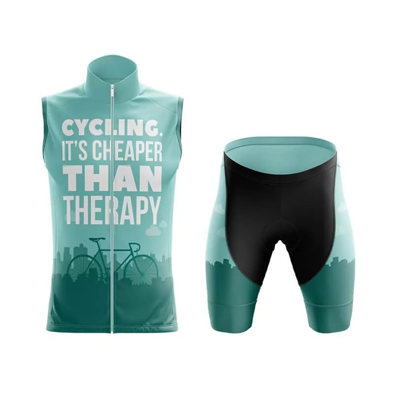 Cycling. It's Cheaper Than Therapy (V1) Club Cycling Kit