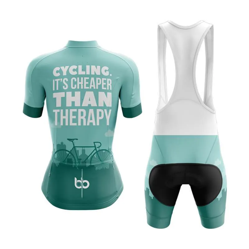 Cycling. It's Cheaper Than Therapy (V1) Club Cycling Kit