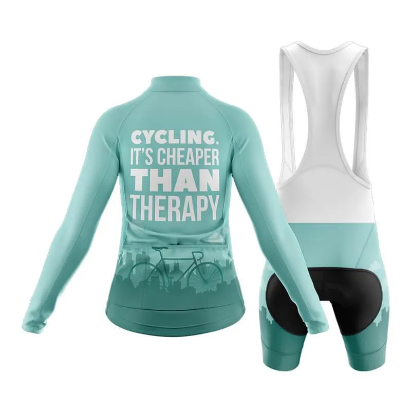 Cycling. It's Cheaper Than Therapy (V1) Club Cycling Kit