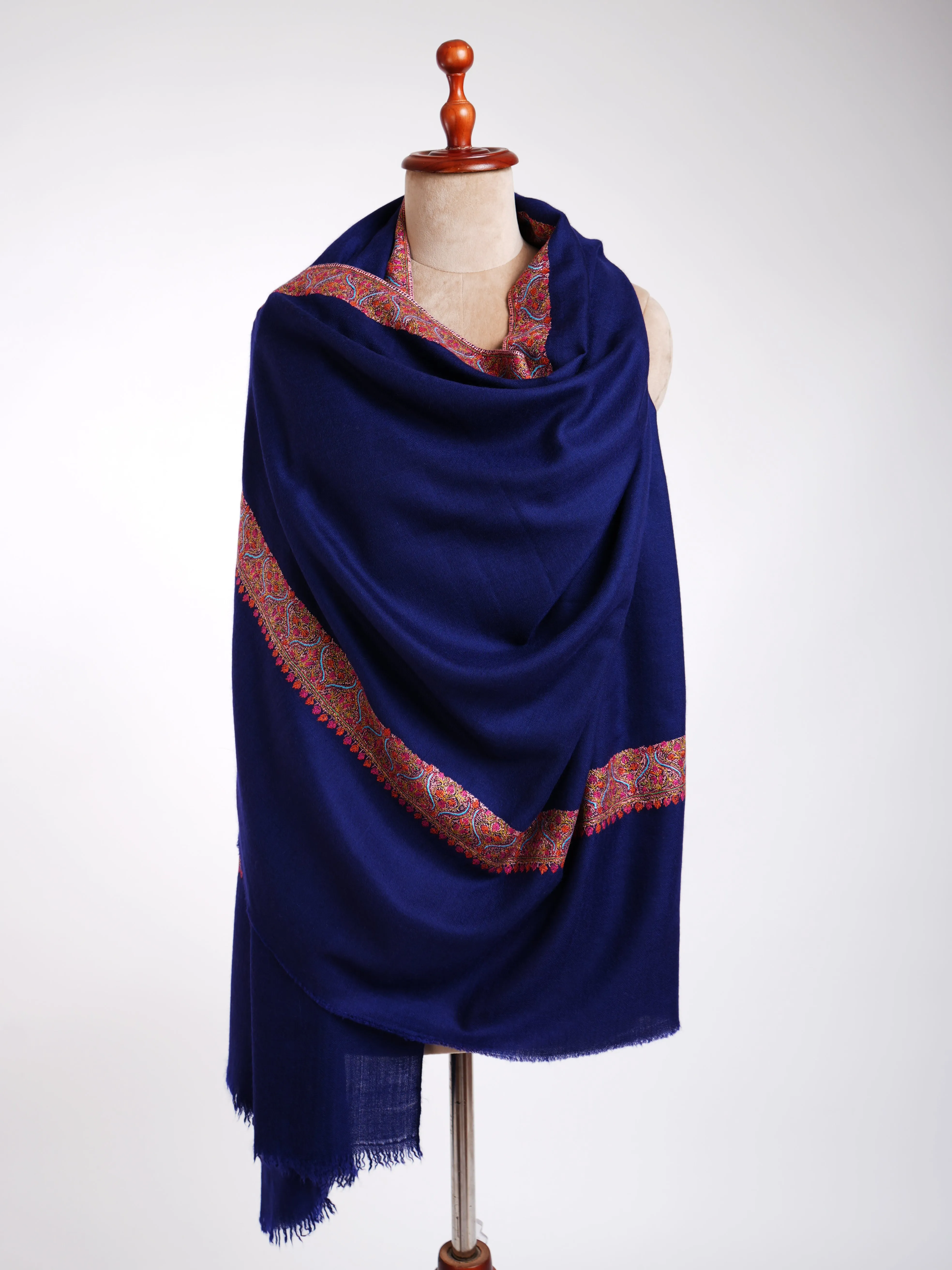 Dark Blue Pure Pashmina Collection Shawls