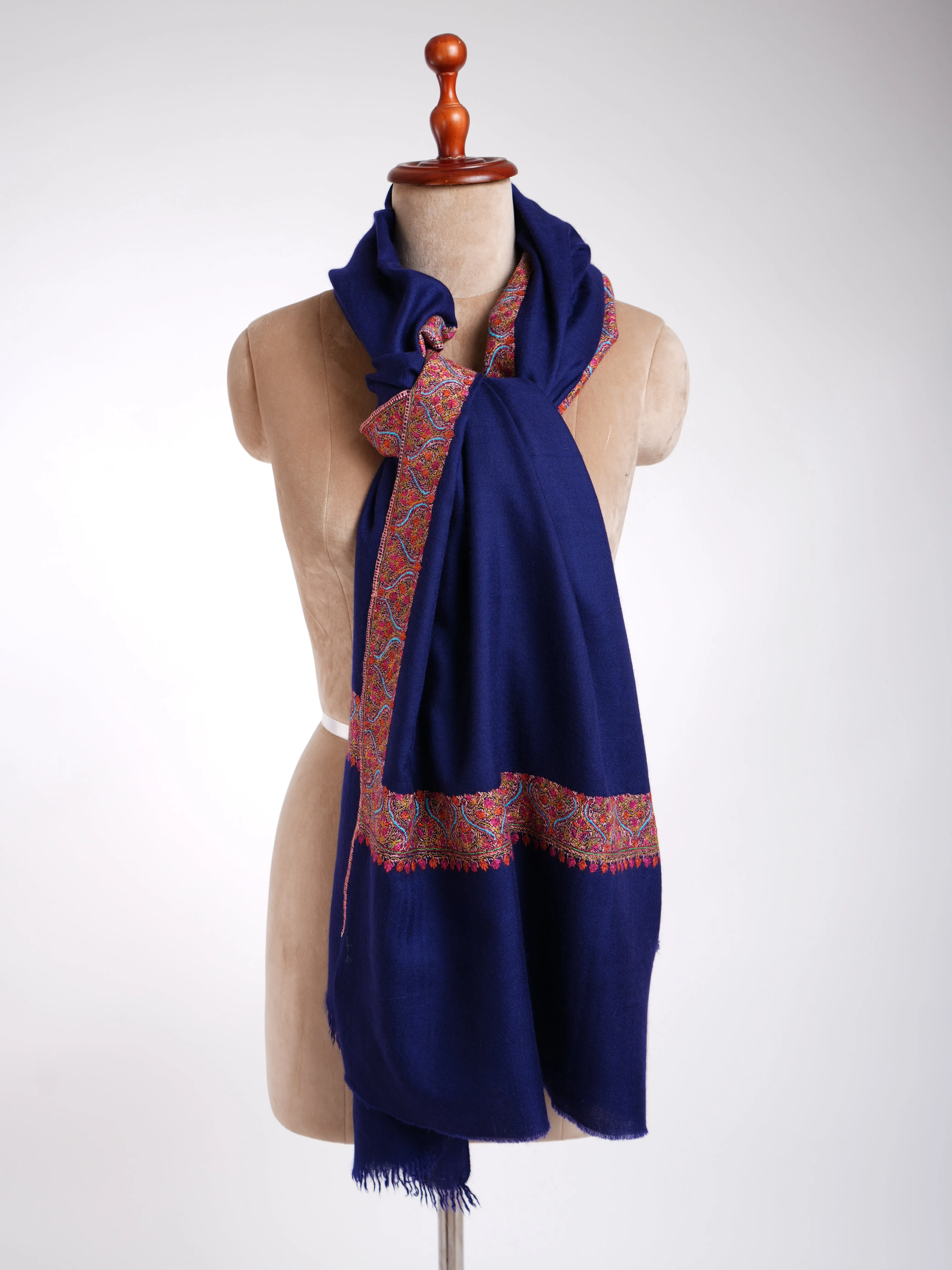 Dark Blue Pure Pashmina Collection Shawls