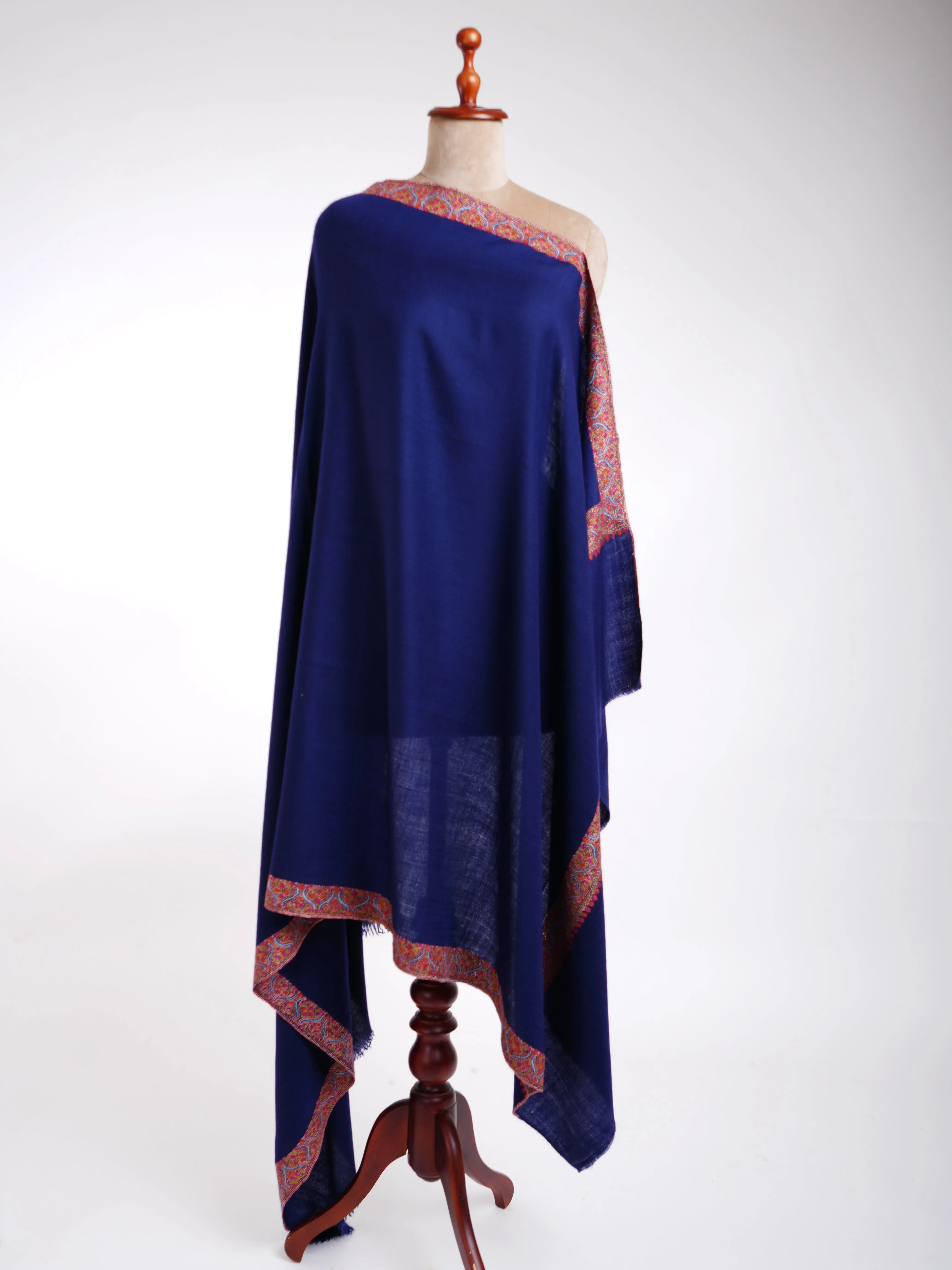 Dark Blue Pure Pashmina Collection Shawls