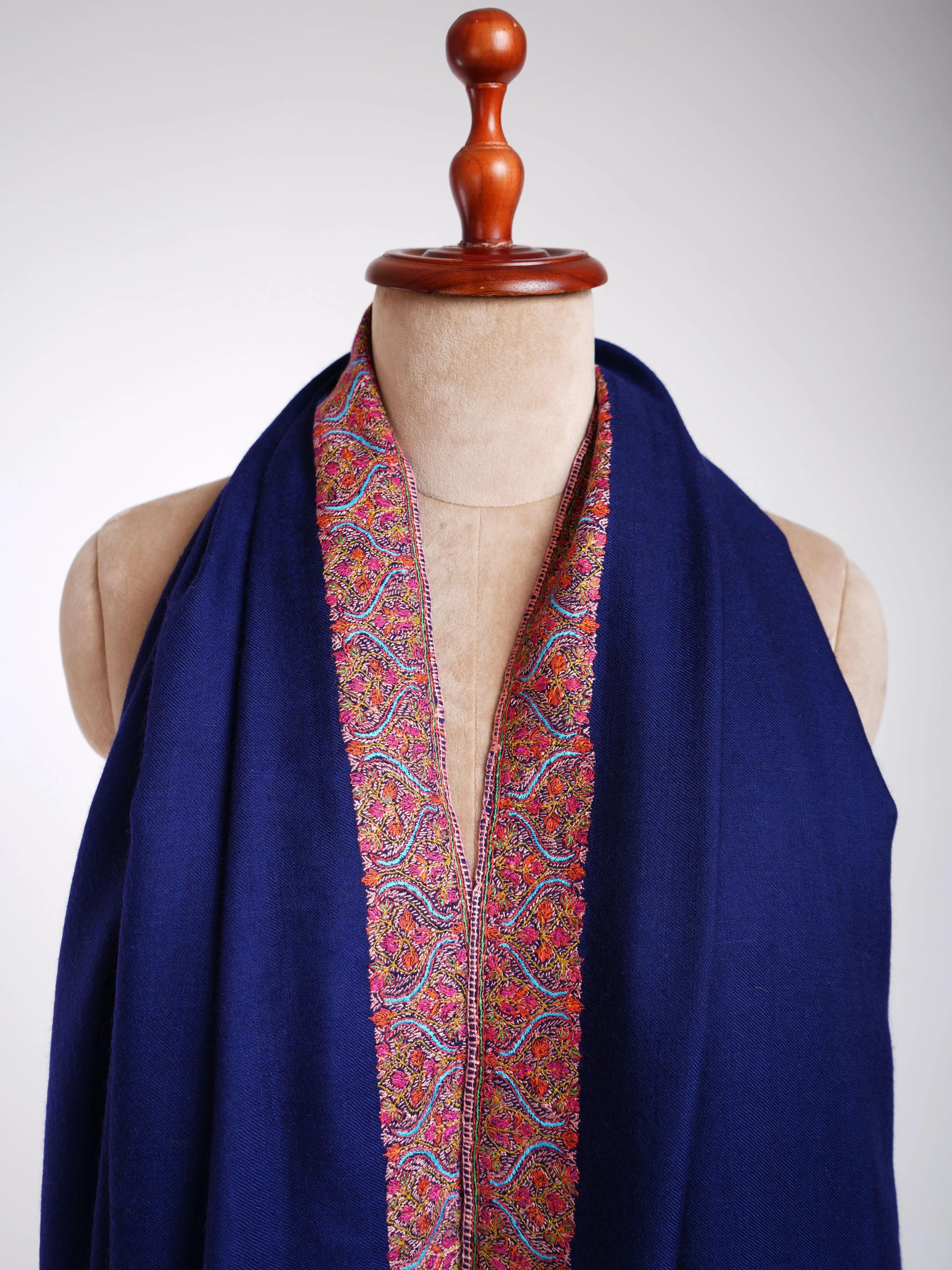 Dark Blue Pure Pashmina Collection Shawls