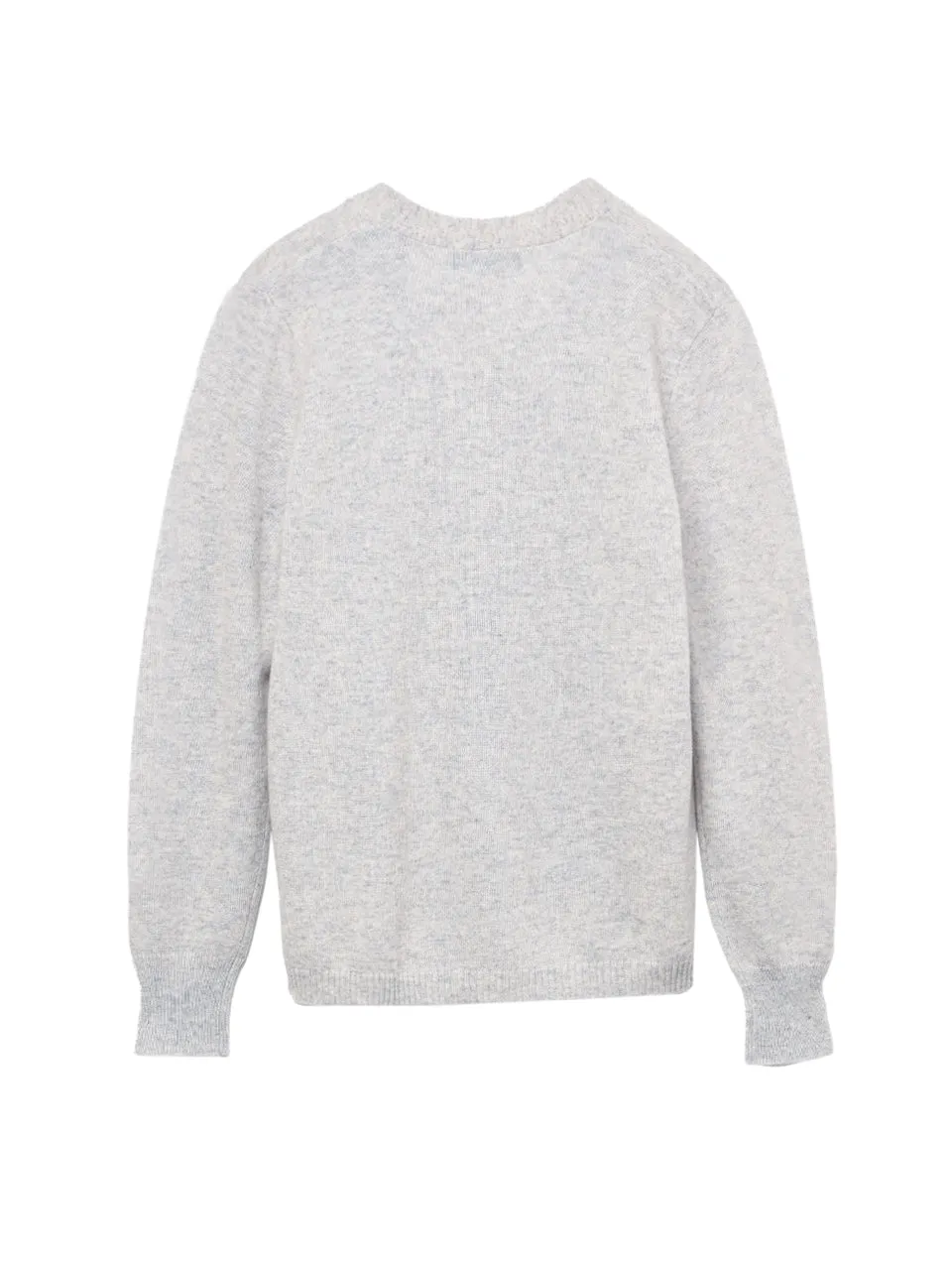 Deep V Neck Sweater_Grey