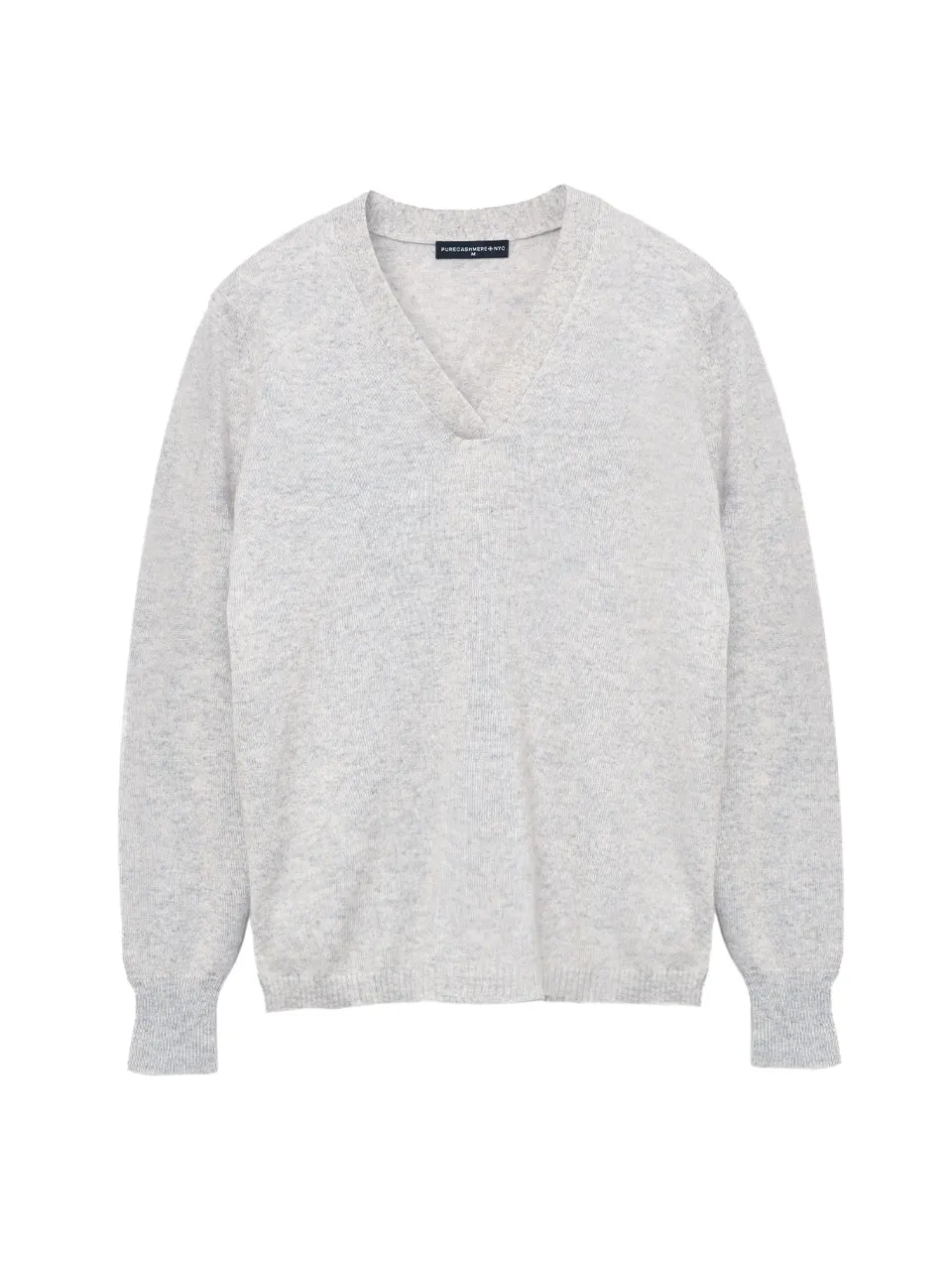 Deep V Neck Sweater_Grey