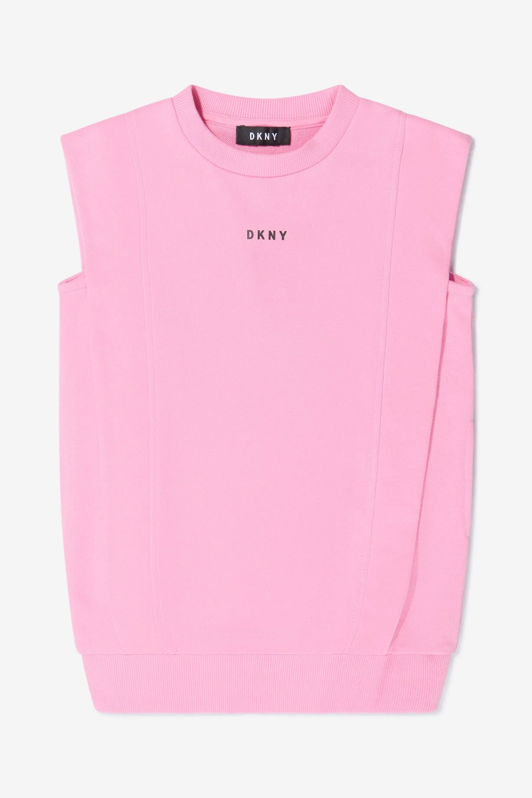 DKNY Girls Cotton French Terry Logo Dress