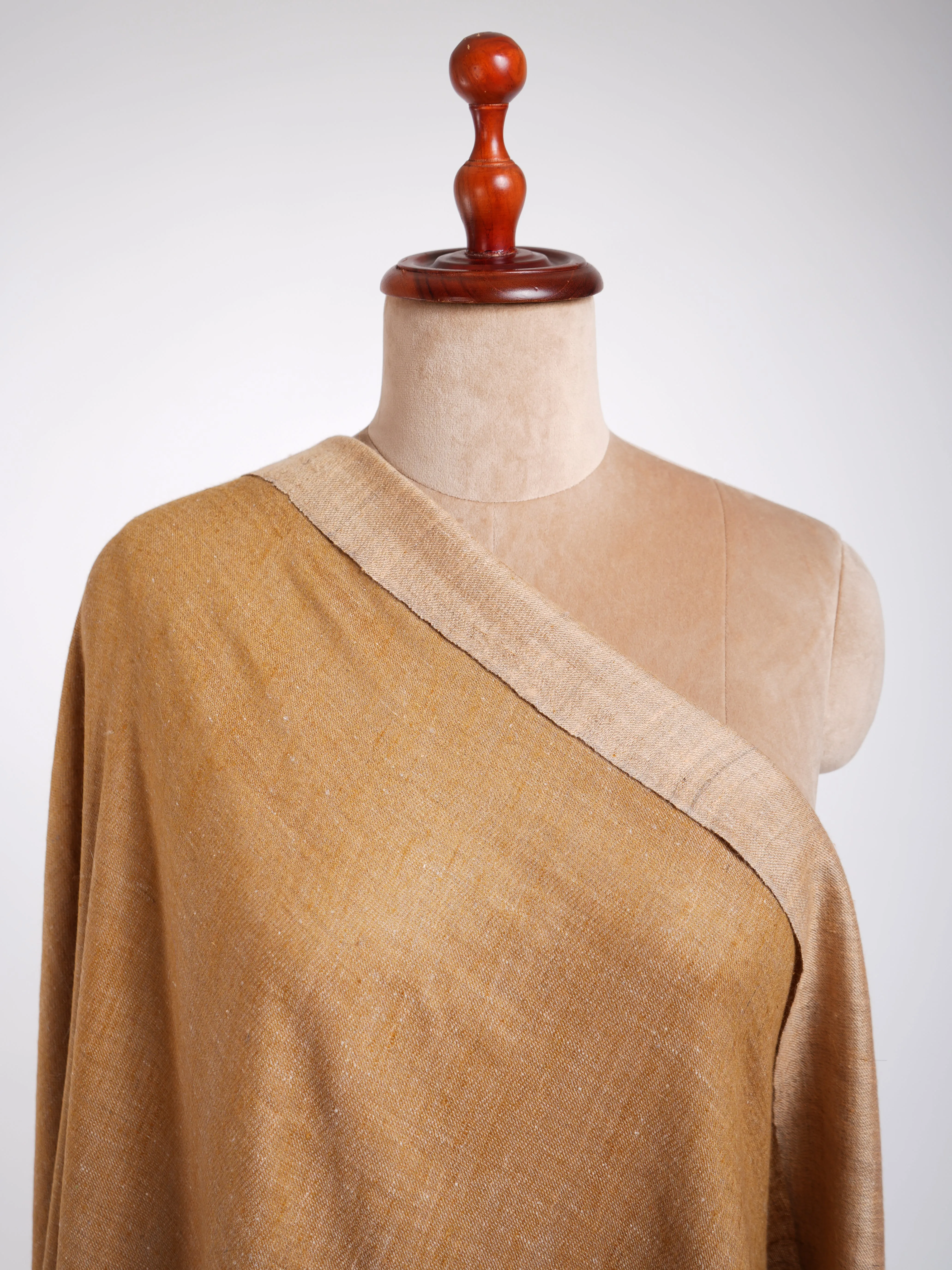 Dorukha Hand Woven Pashmina Shawl Golden Glow