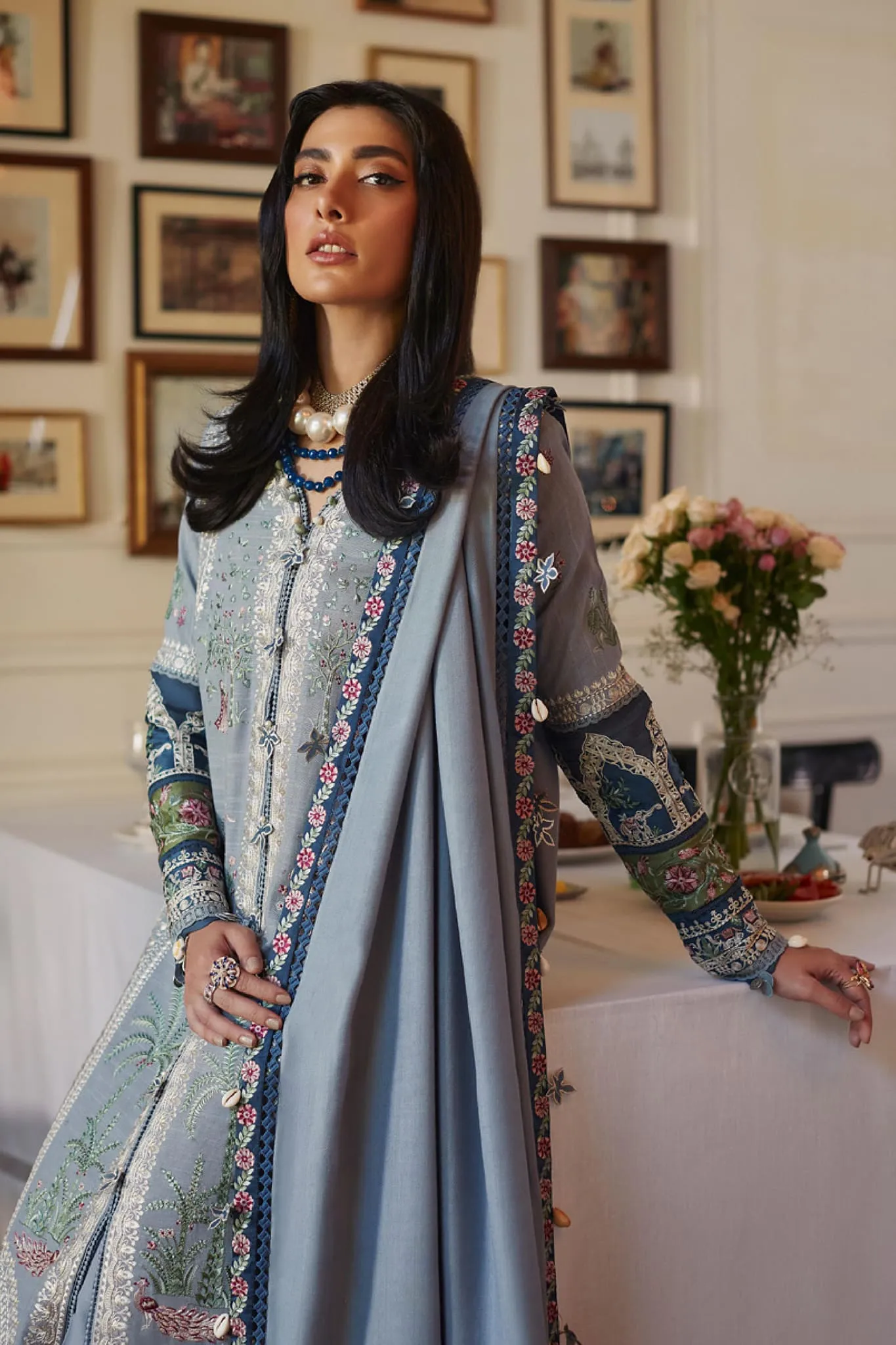 Elan Unstitched 3 Piece Embroidered Winter Collection'2022-EW-05-Larmina