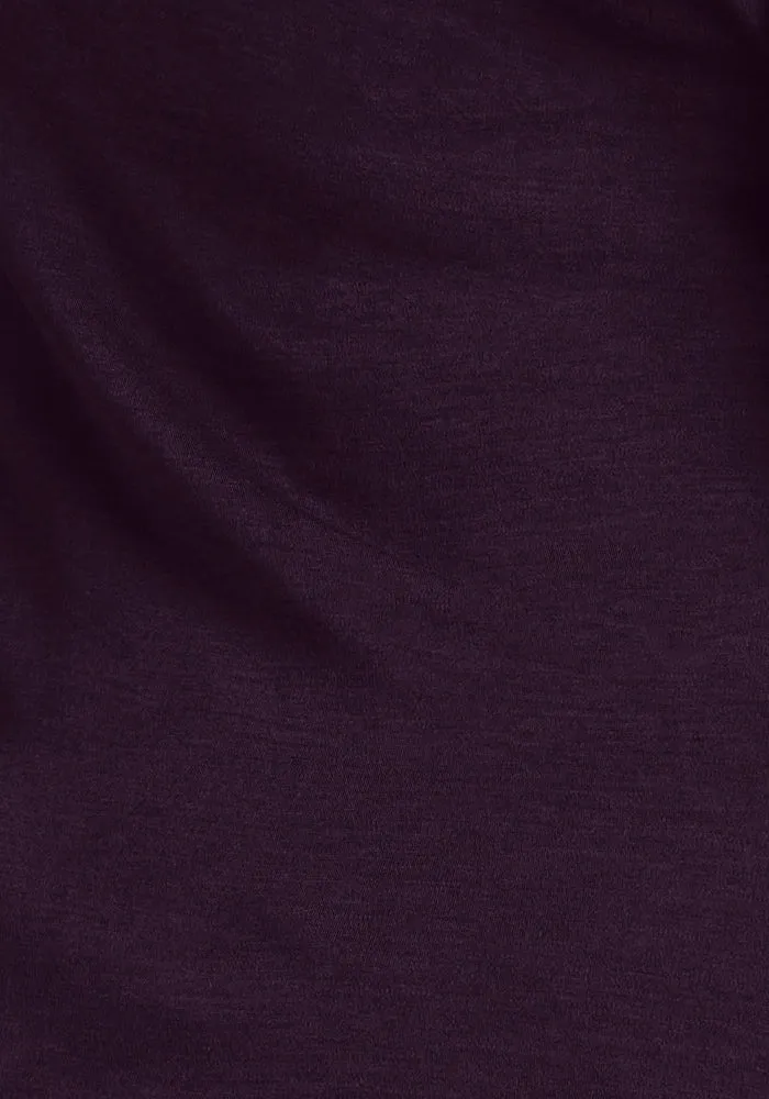 Elena V Neck - Deep Plum