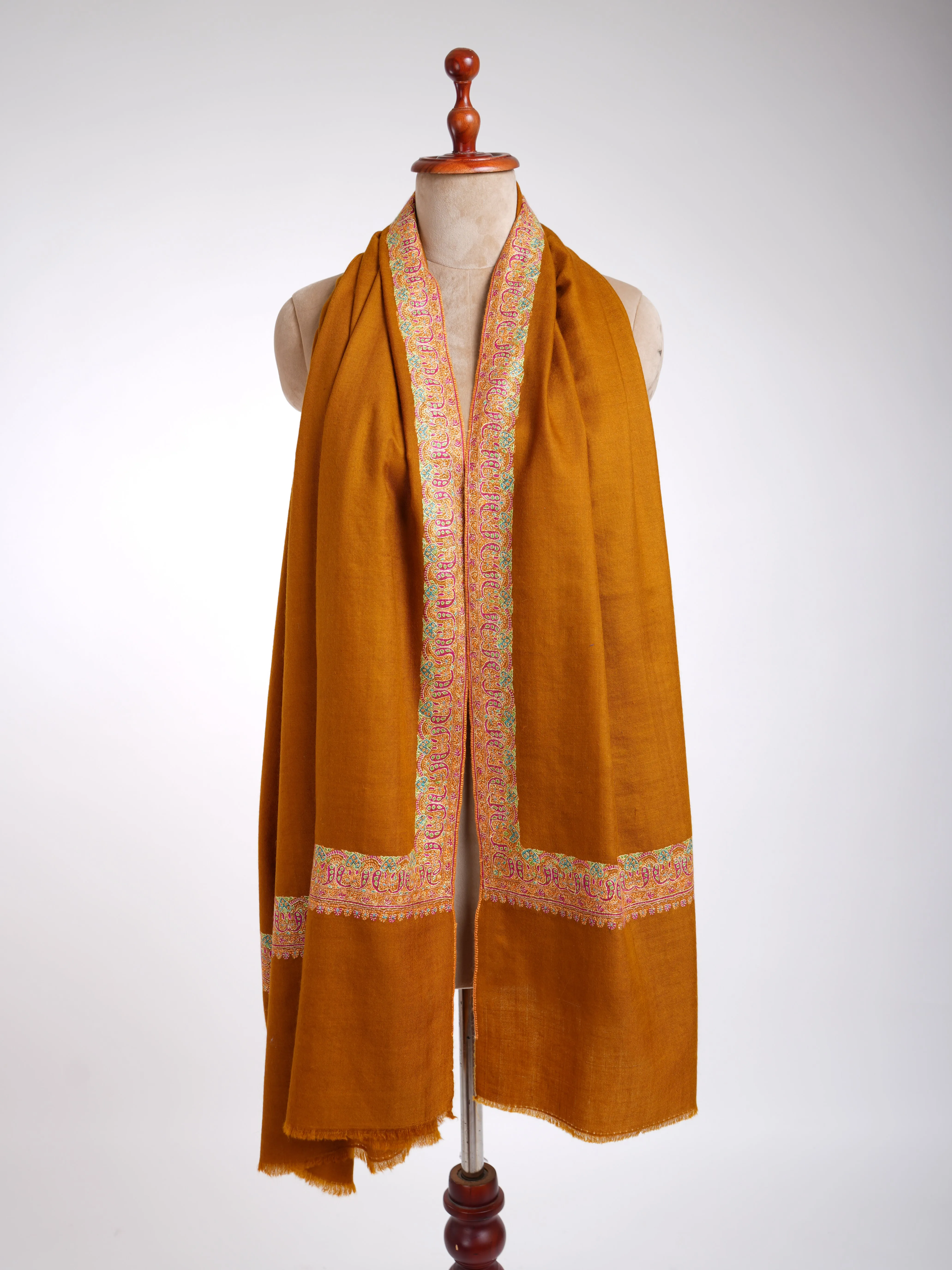 Embroidered Neemdaur Handmade Pashmina Shawl