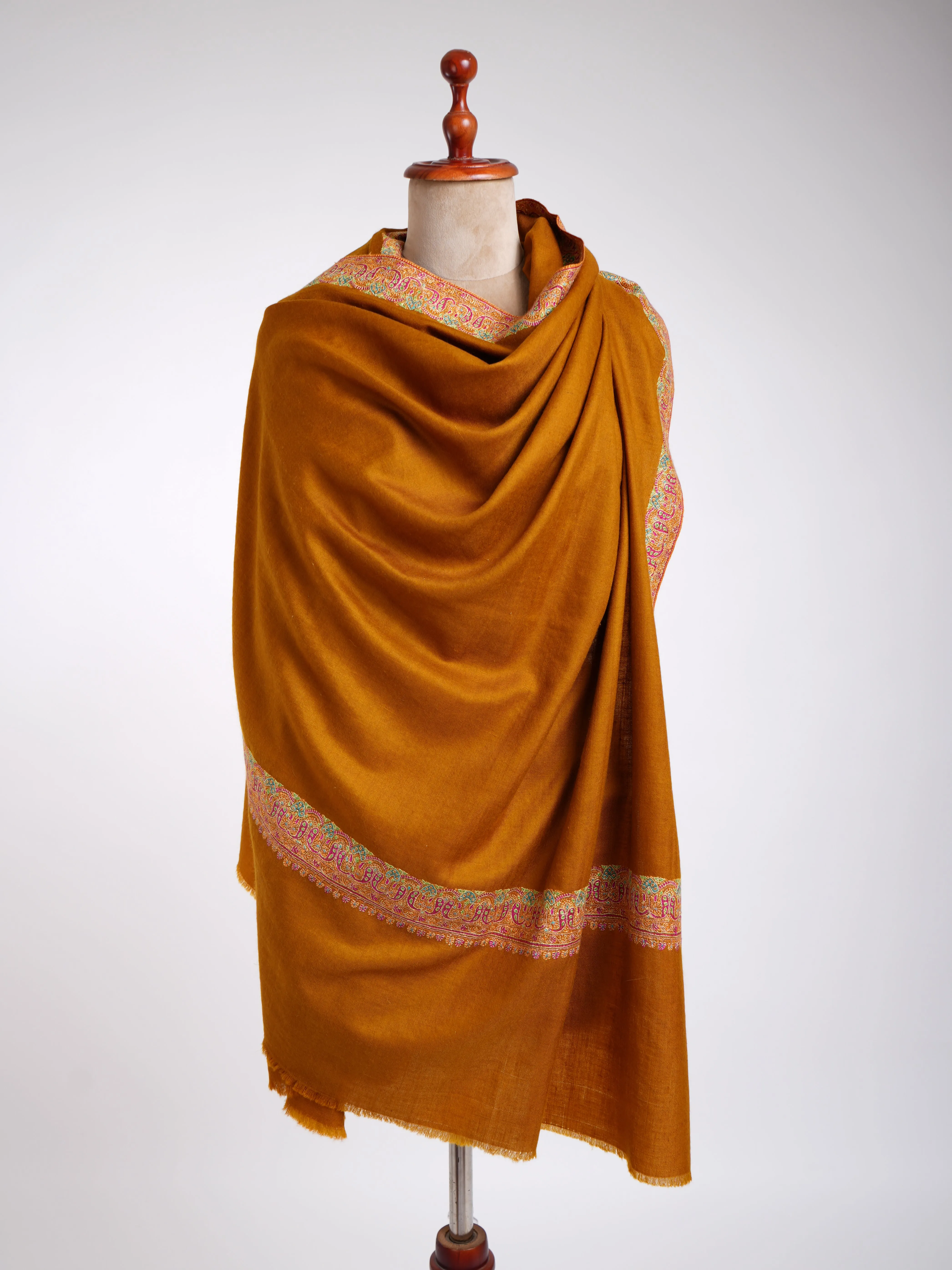 Embroidered Neemdaur Handmade Pashmina Shawl