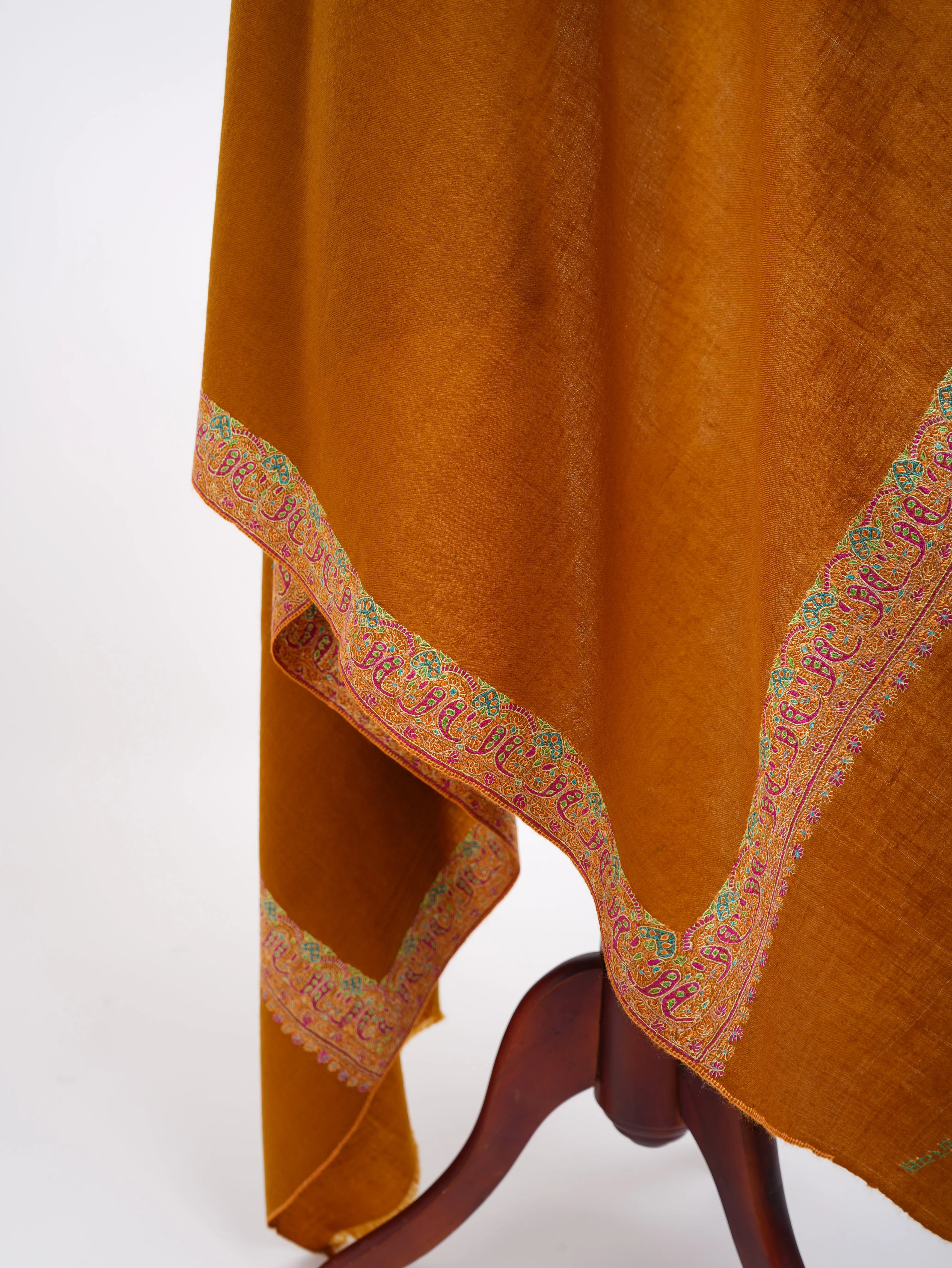 Embroidered Neemdaur Handmade Pashmina Shawl