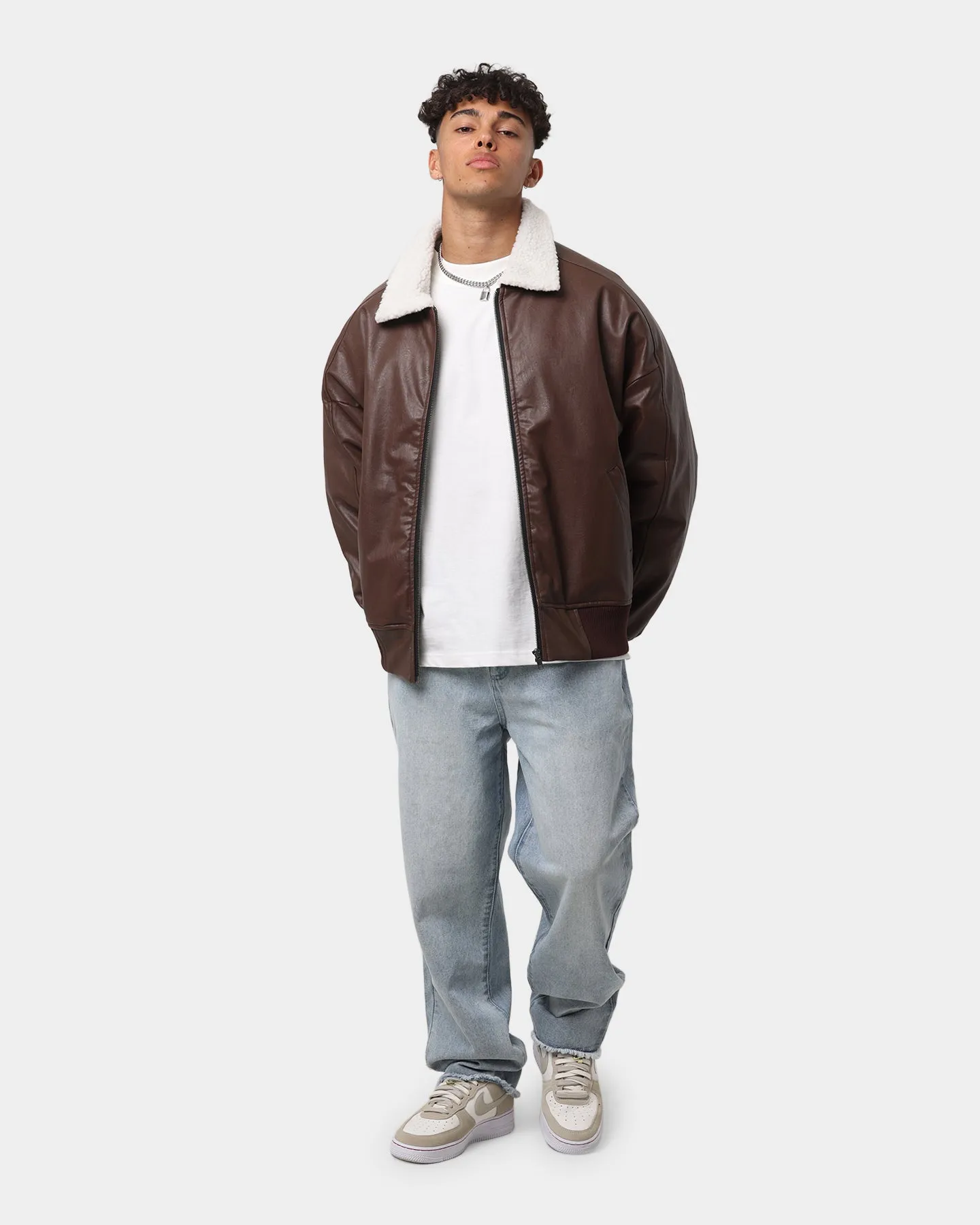 EN ES Apex Sherpa Jacket Brown