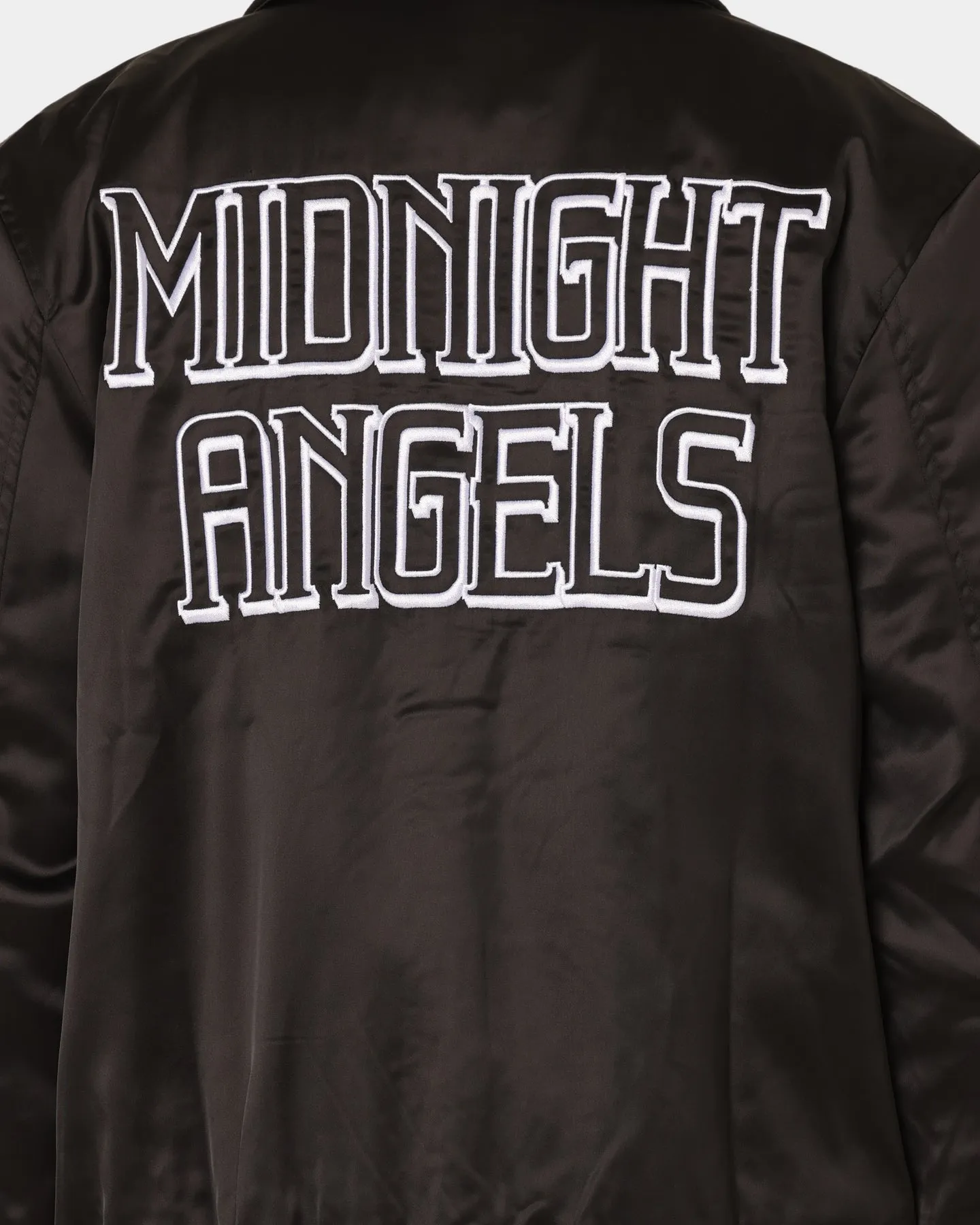 En Noir Inc Midnight Satin Jacket Black