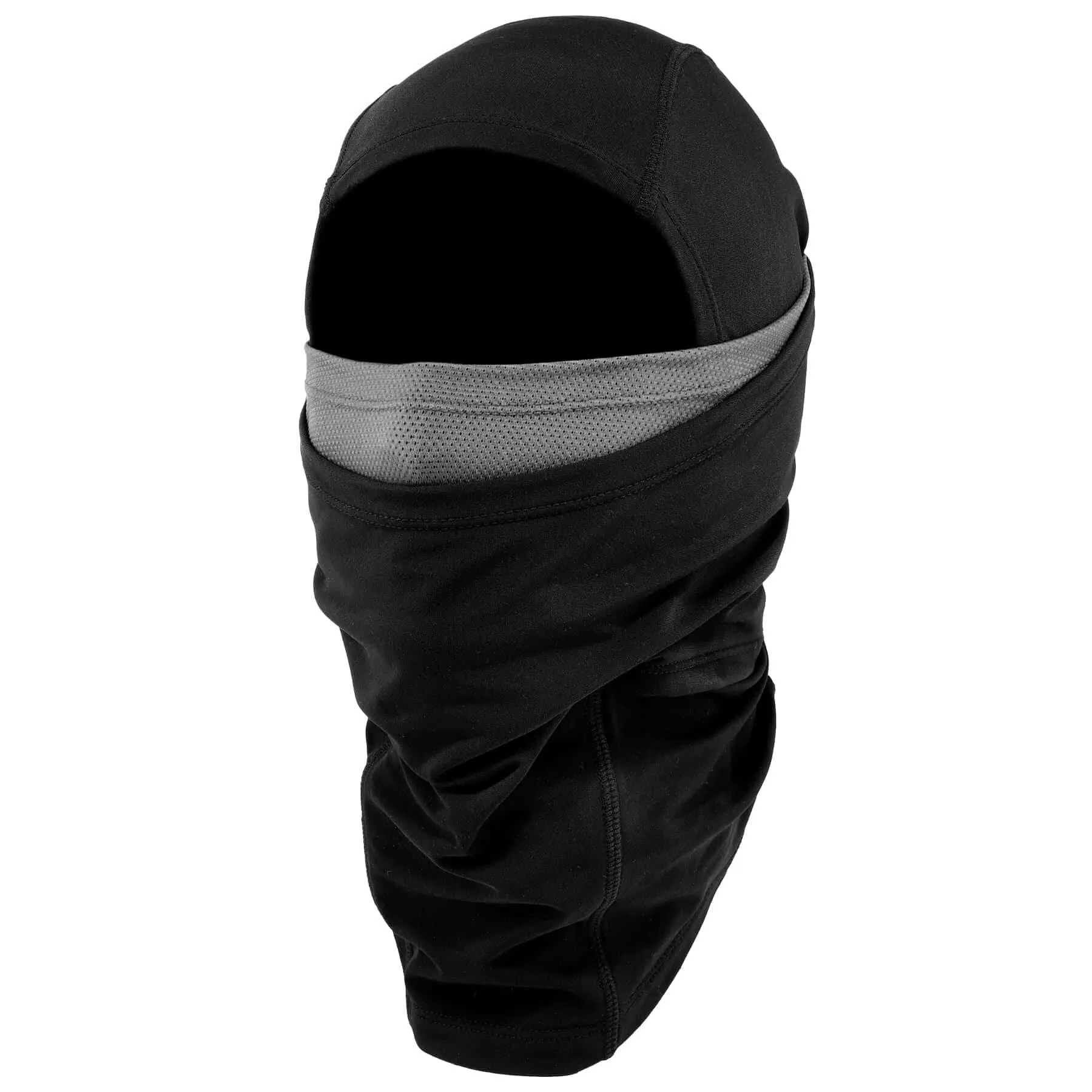 Ergodyne N-Ferno 6844 Dual-Layers Balaclava Face Mask - Black