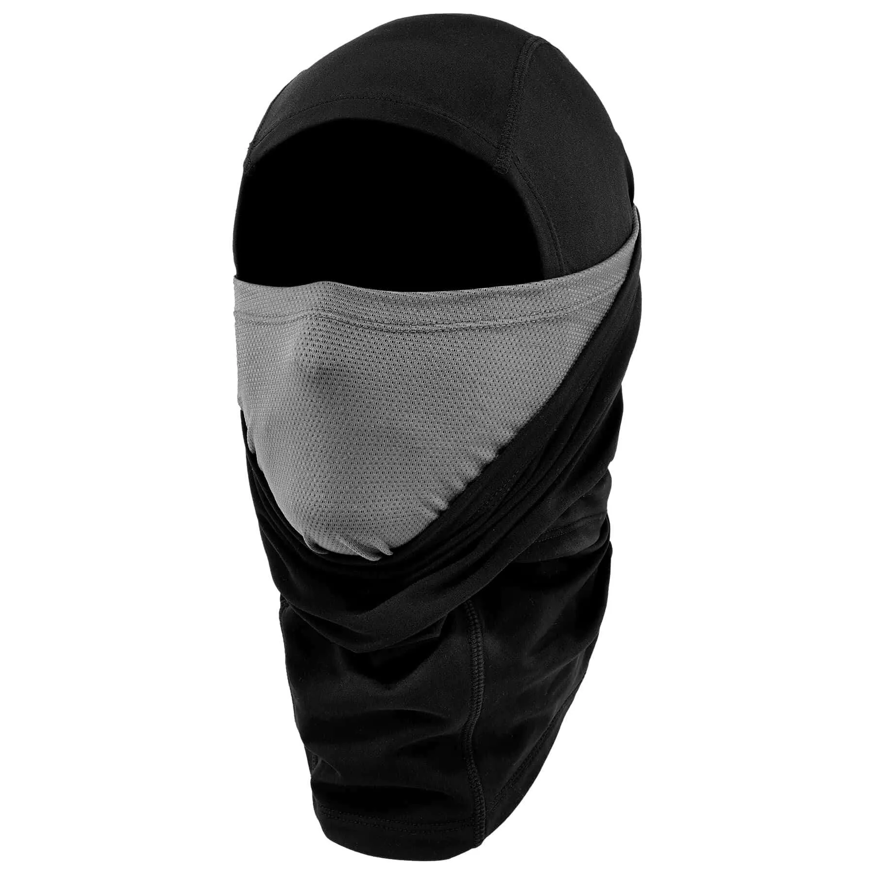 Ergodyne N-Ferno 6844 Dual-Layers Balaclava Face Mask - Black