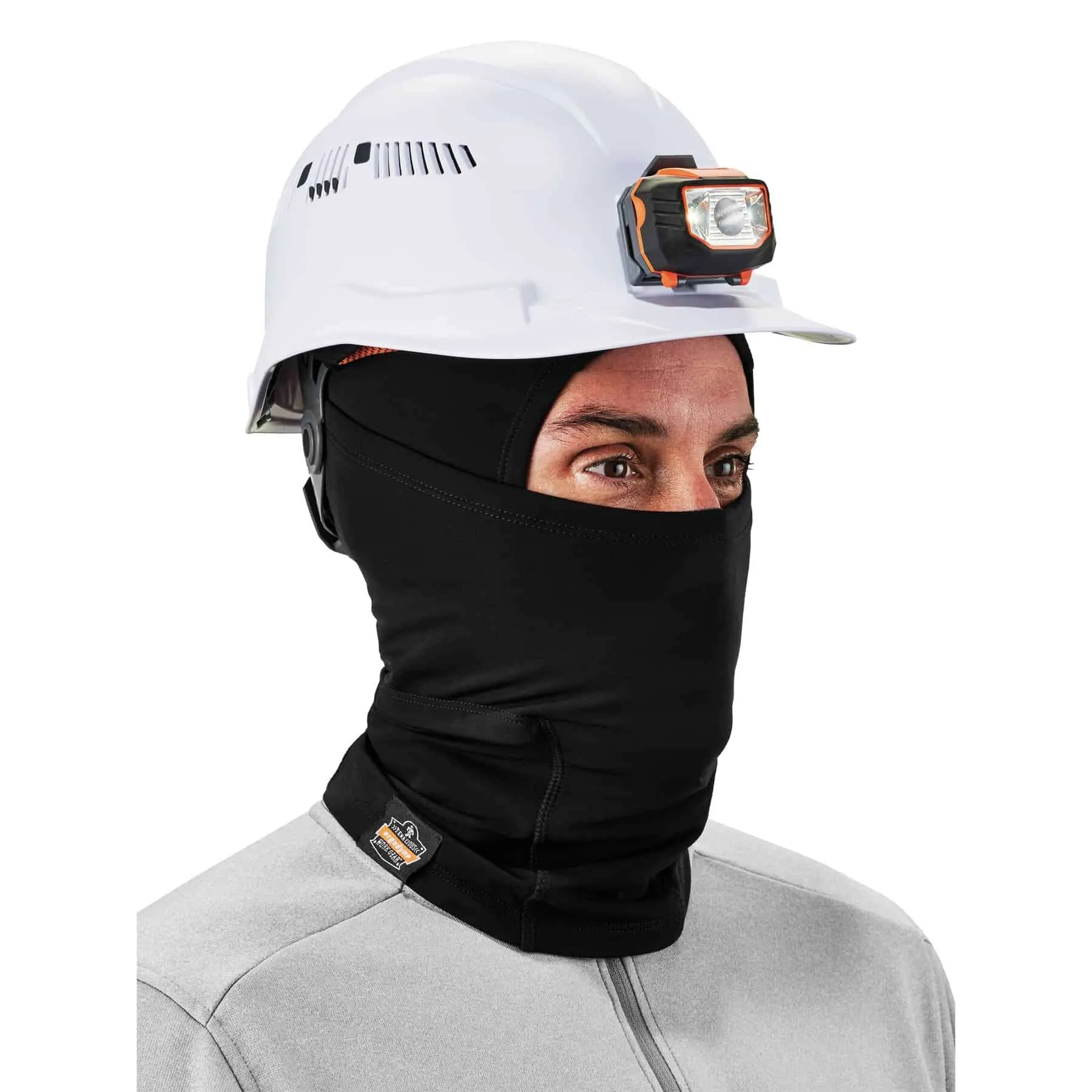 Ergodyne N-Ferno 6844 Dual-Layers Balaclava Face Mask - Black