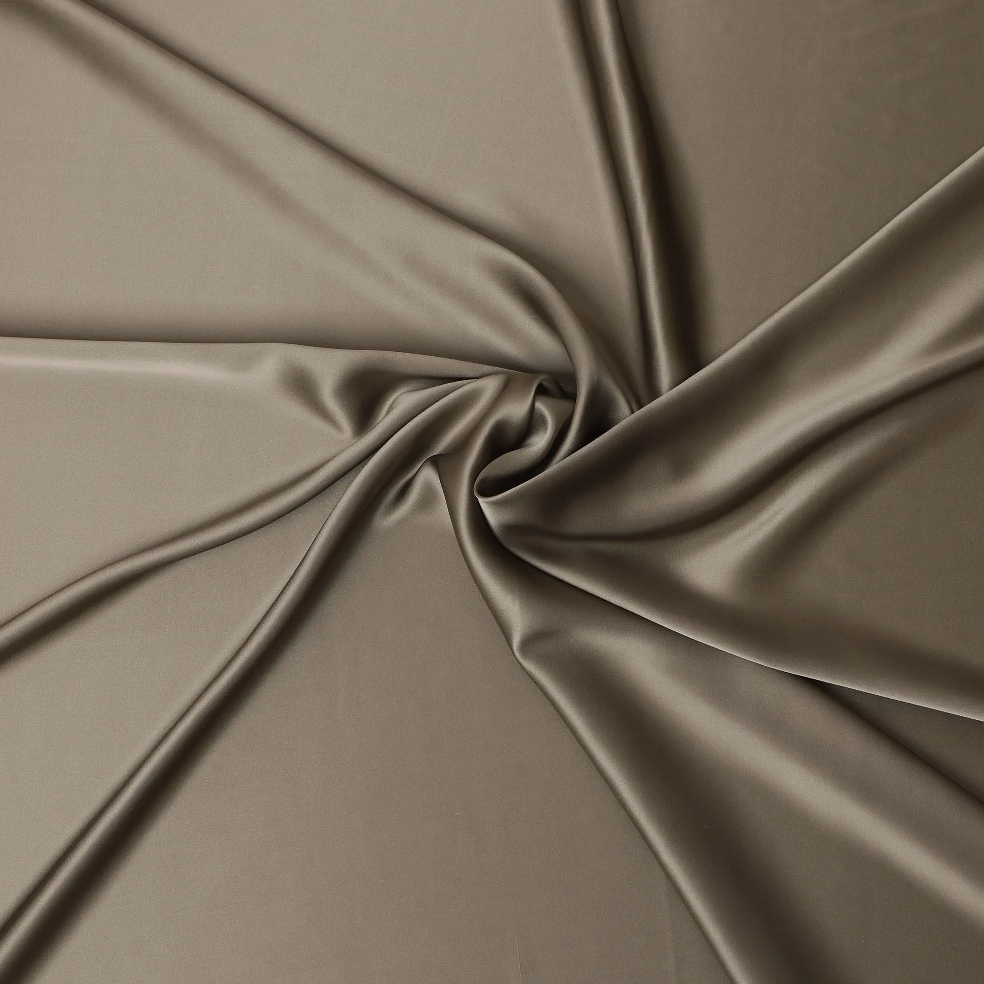 Espresso Elegance Pure Silk Satin Fabric, 110cm Wide - Buy Online-D18359